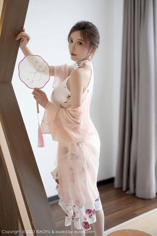 [XIAOYU语画界] VOL.1046 杨晨晨Yome – 白丝旗袍+茶艺主题贵州旅拍-小乔阁
