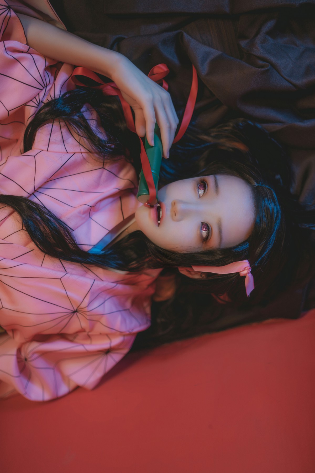 [Cosplay]桜桃喵 – 灶门祢豆子 – COSPLAY-小乔阁