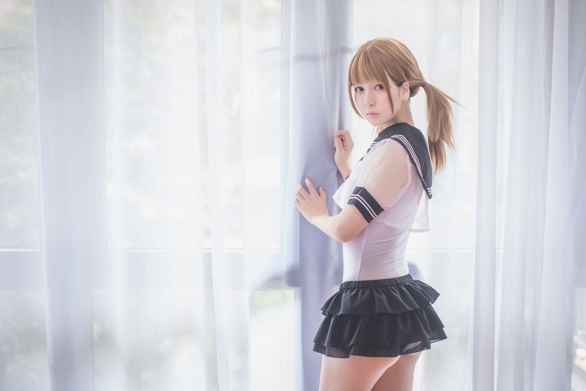 白金Saki写真 – 学生服 – COSPLAY-小乔阁