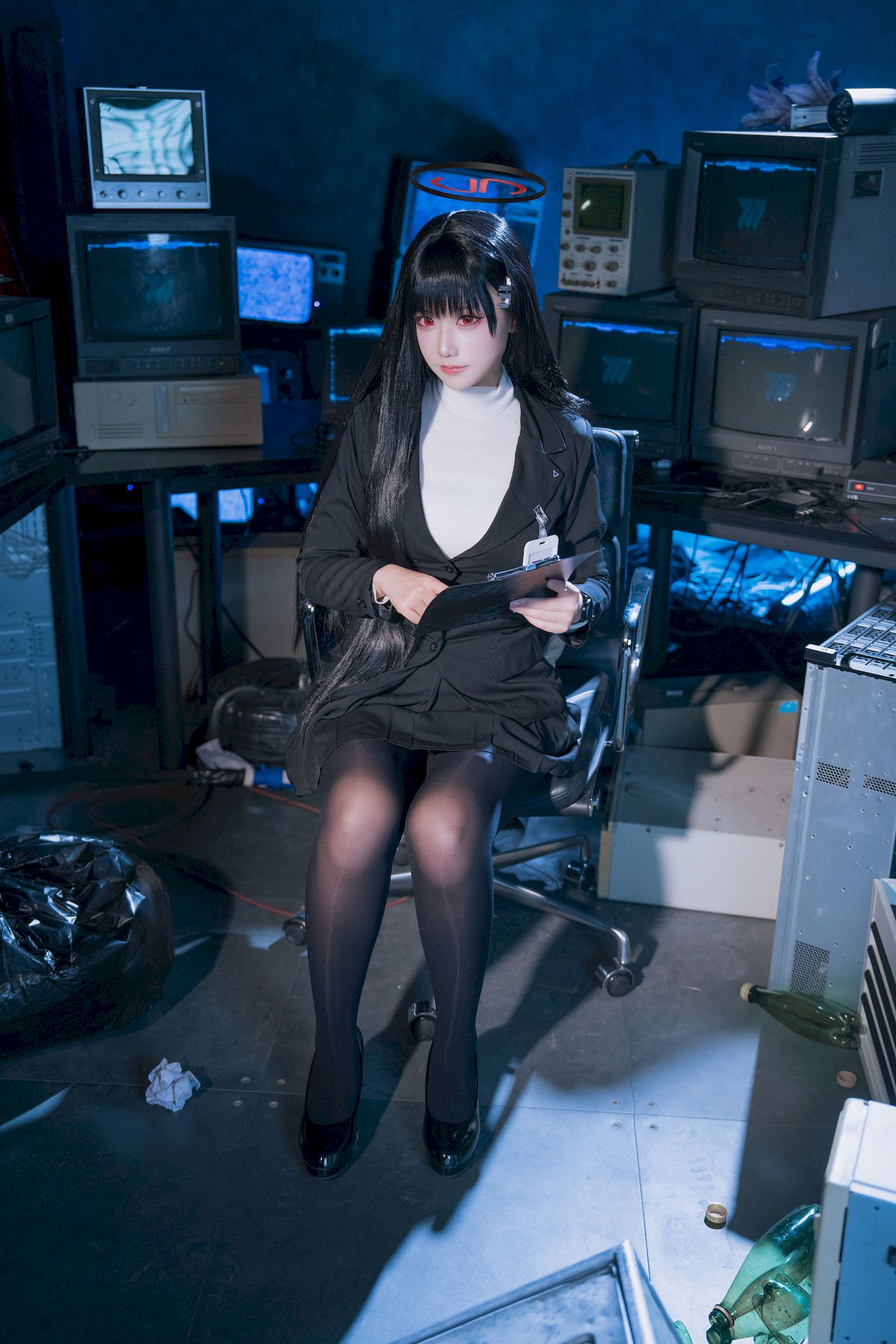 lunananya黑丝西装服饰COS蔚蓝档案调月莉音-小乔阁