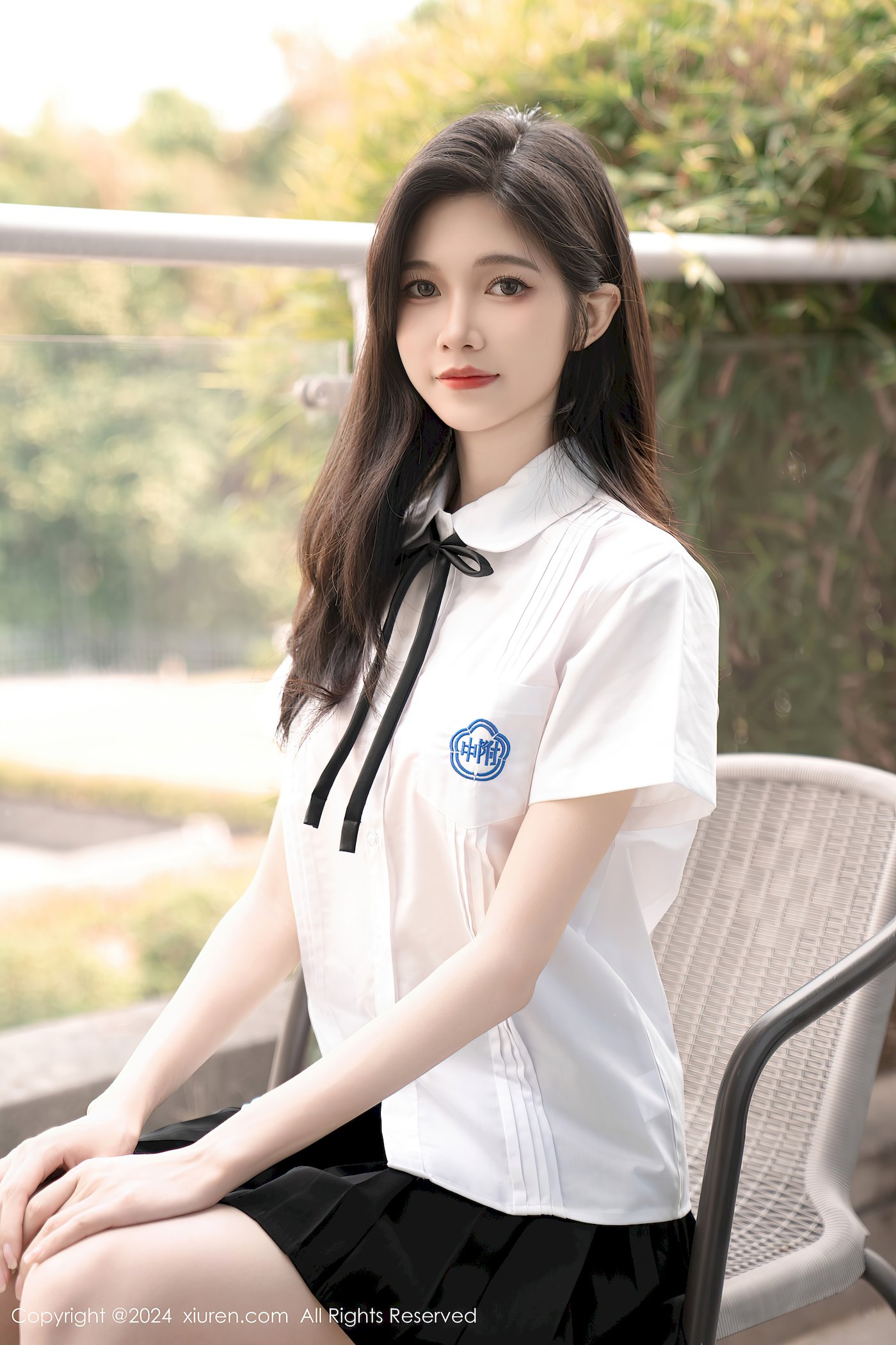 秀人网美女模特程程程-学生制服搭配清秀身材性感写真-小乔阁