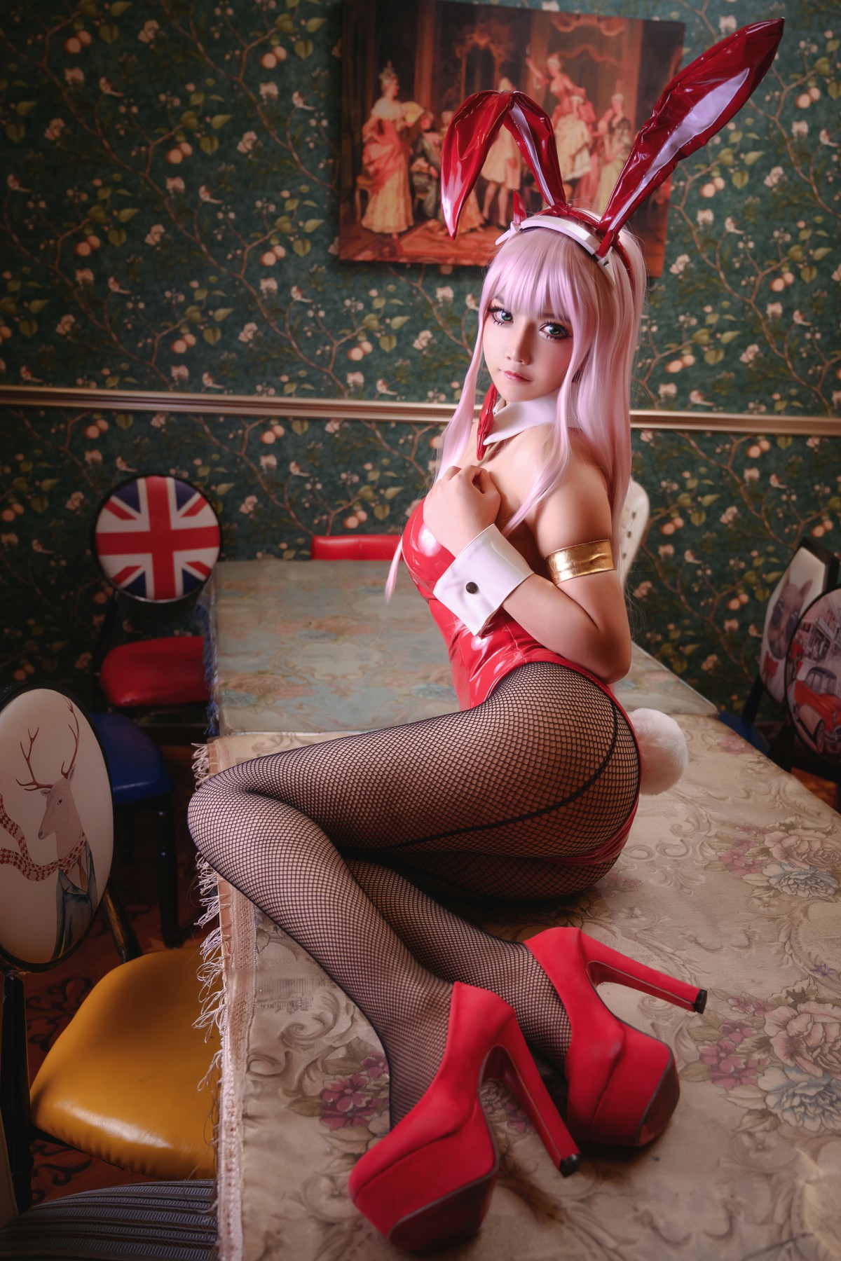 图片[9]-[Cosplay]抱走莫子 – 02 网袜兔女郎 – COSPLAY-小乔阁