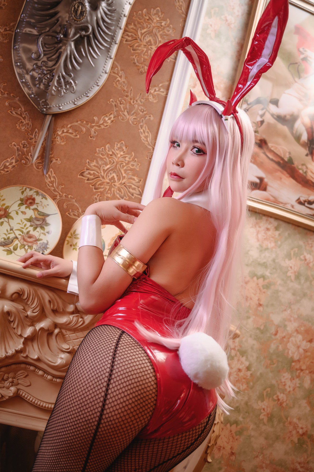 图片[14]-[Cosplay]抱走莫子 – 02 网袜兔女郎 – COSPLAY-小乔阁