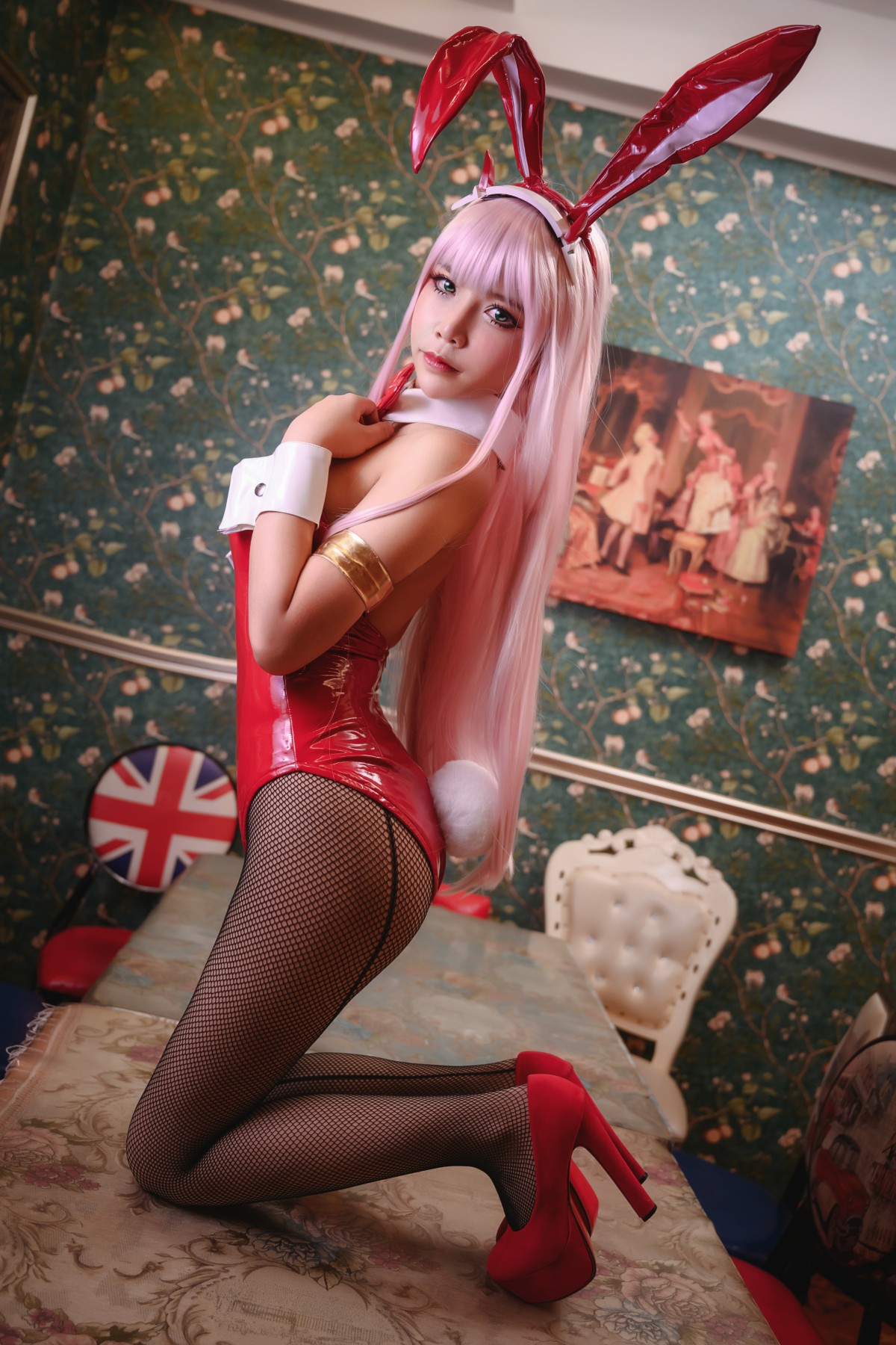 图片[32]-[Cosplay]抱走莫子 – 02 网袜兔女郎 – COSPLAY-小乔阁