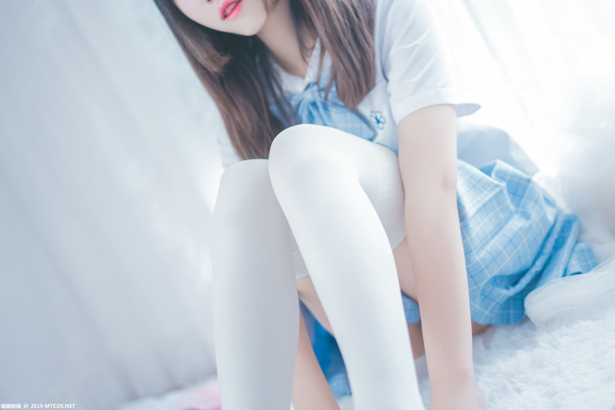 图片[18]-[喵糖映画]VOL.019 蓝白梦幻少女 – COSPLAY-小乔阁