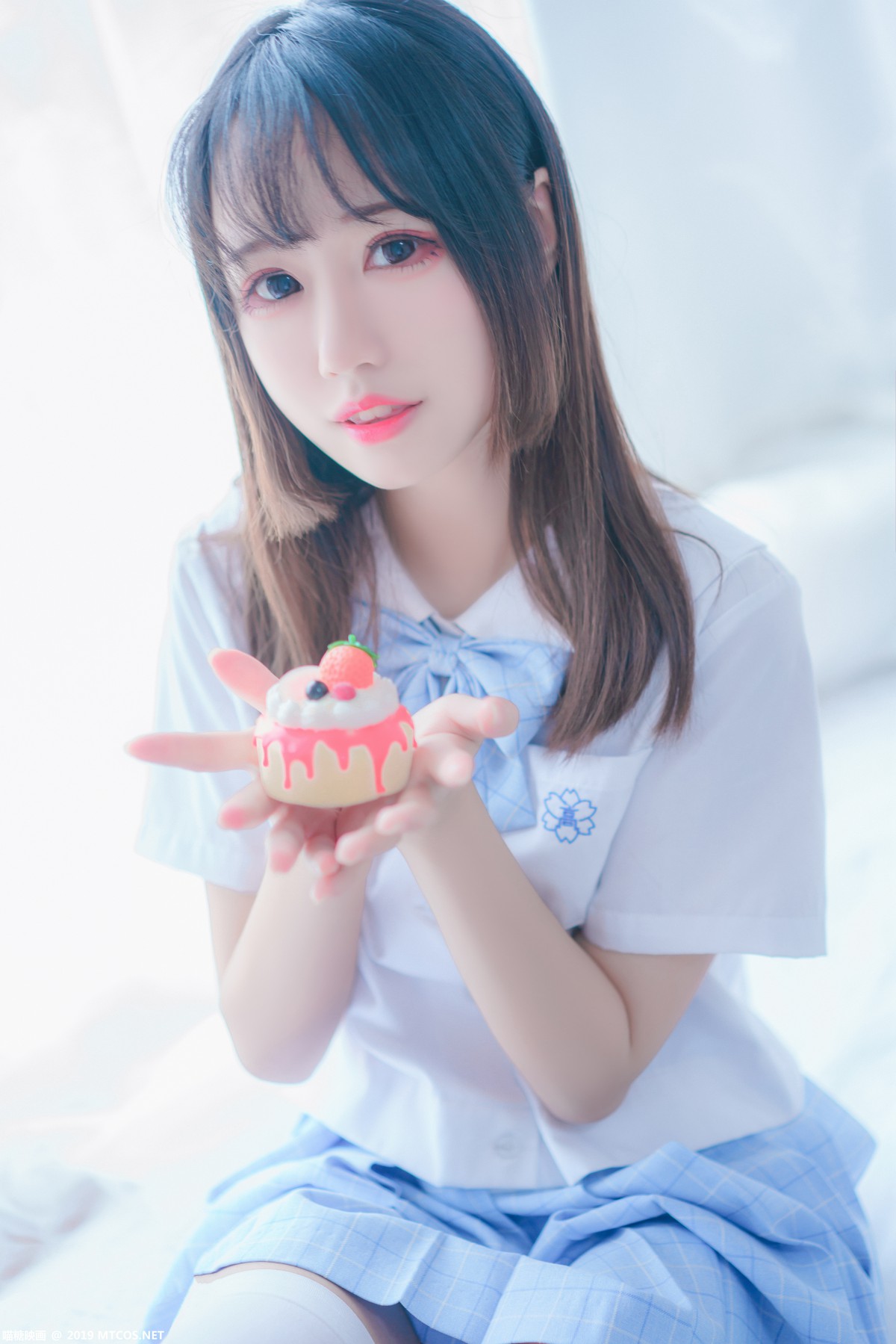 图片[20]-[喵糖映画]VOL.019 蓝白梦幻少女 – COSPLAY-小乔阁