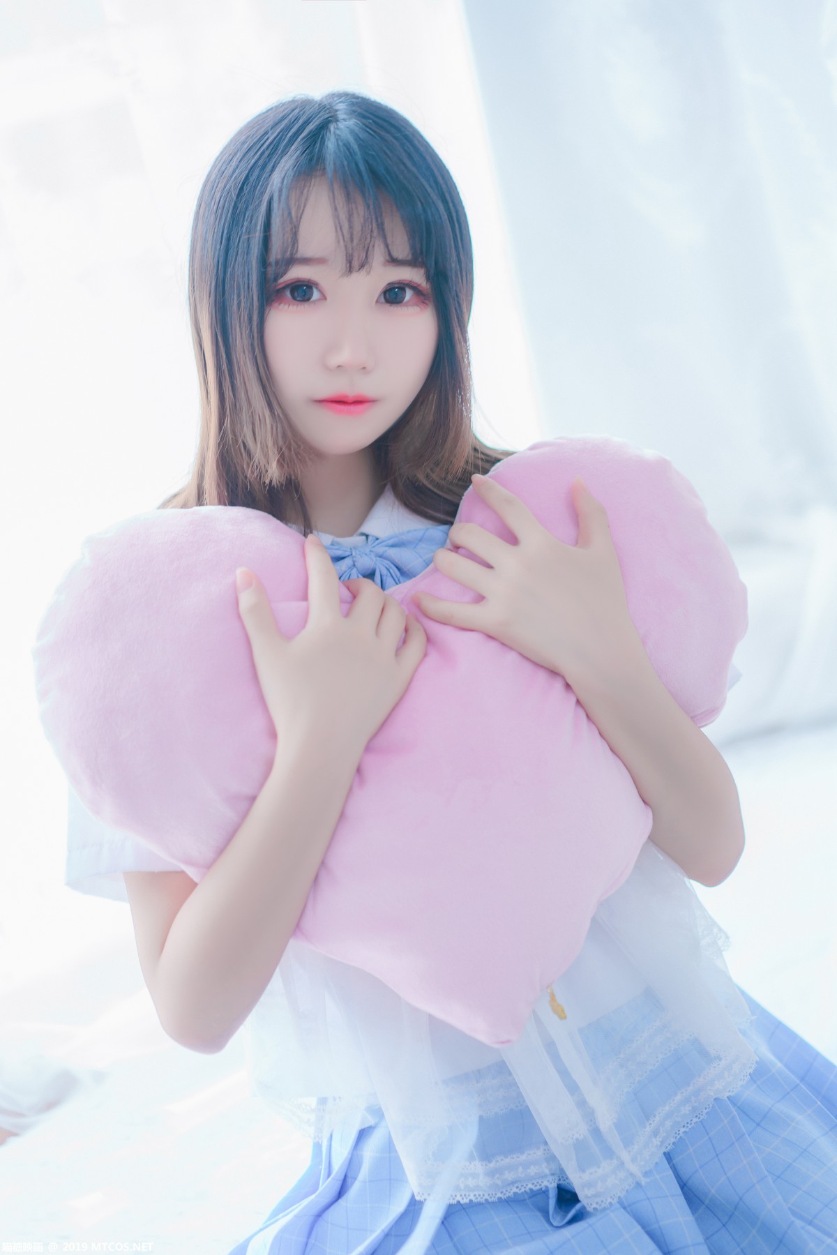 图片[31]-[喵糖映画]VOL.019 蓝白梦幻少女 – COSPLAY-小乔阁