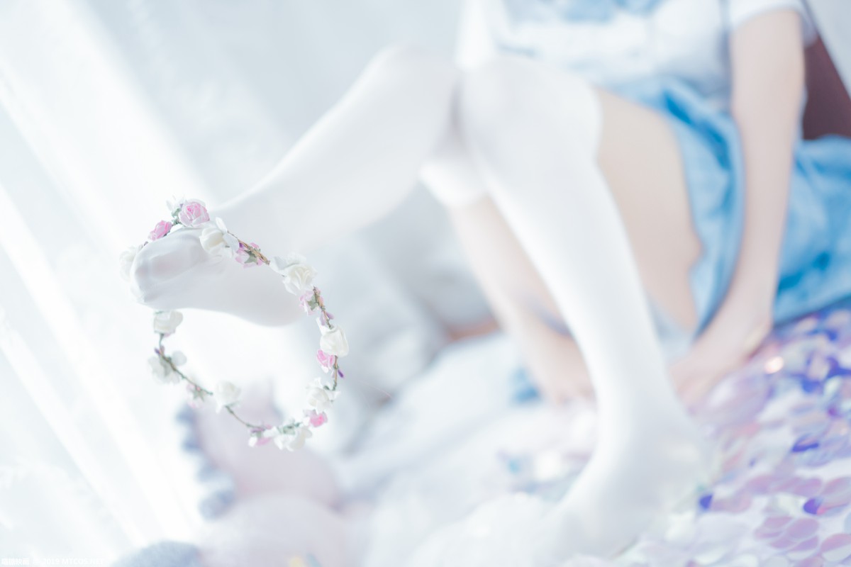 图片[32]-[喵糖映画]VOL.019 蓝白梦幻少女 – COSPLAY-小乔阁