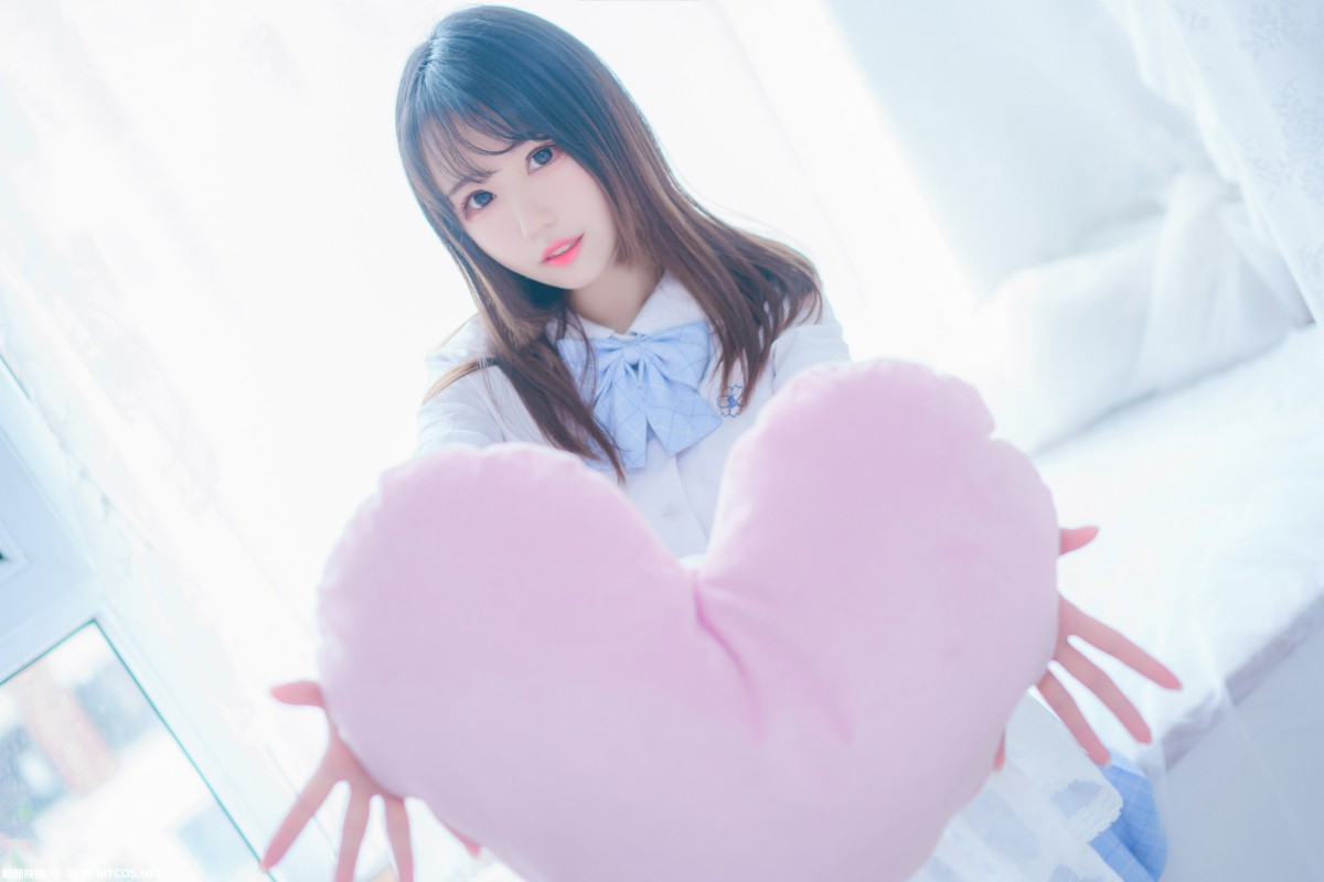 图片[46]-[喵糖映画]VOL.019 蓝白梦幻少女 – COSPLAY-小乔阁