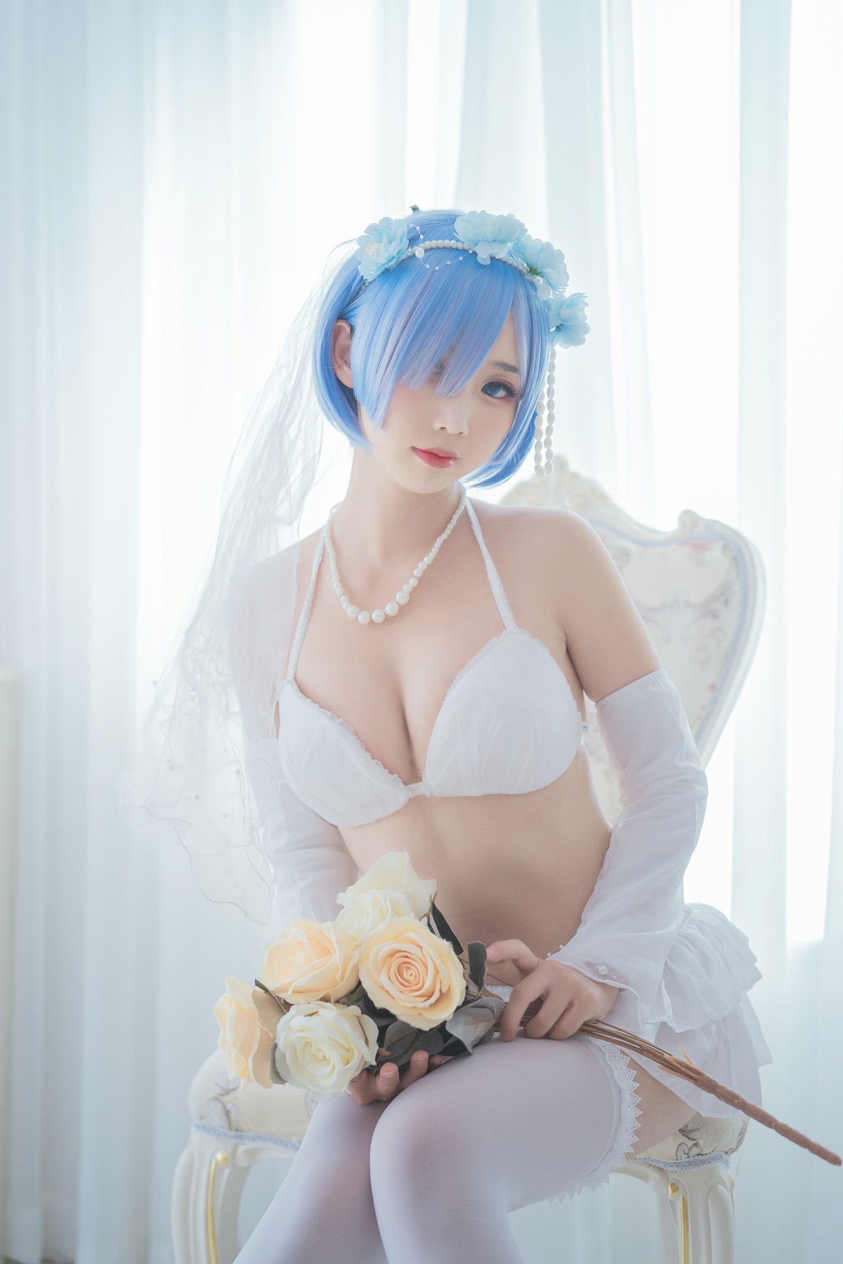 图片[4]-[Cosplay]面饼仙儿 – 花嫁蕾姆 – COSPLAY-小乔阁