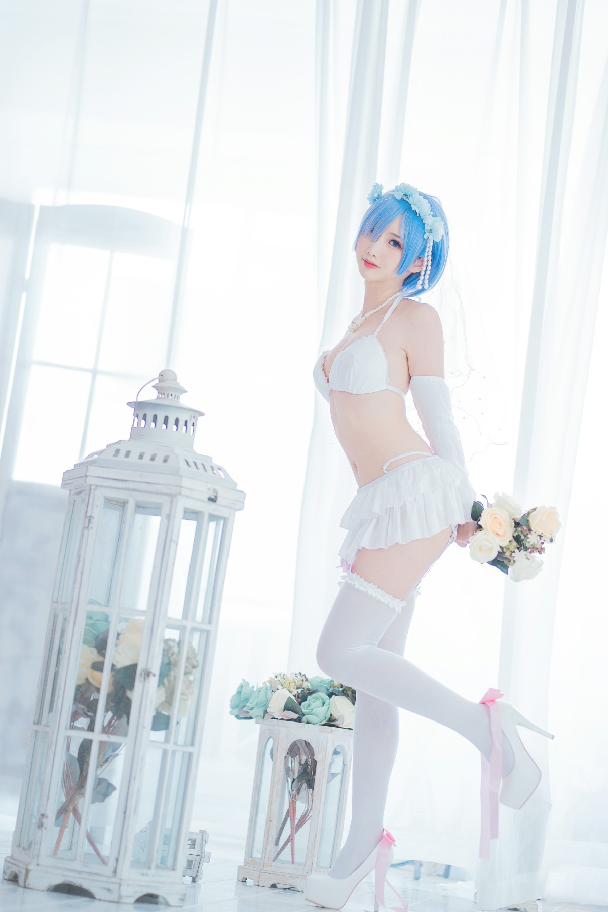 图片[14]-[Cosplay]面饼仙儿 – 花嫁蕾姆 – COSPLAY-小乔阁