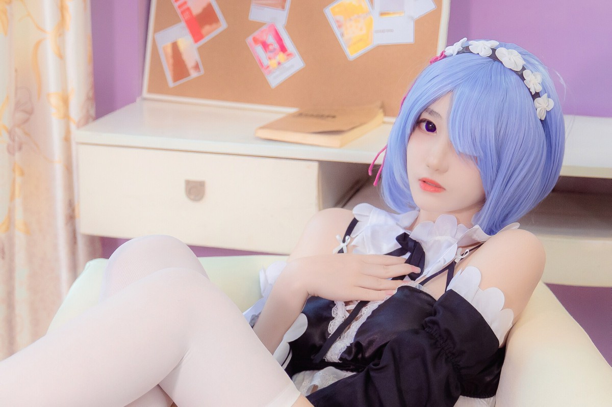 图片[4]-[Cosplay]南桃Momoko – 蕾姆内衣 – COSPLAY-小乔阁