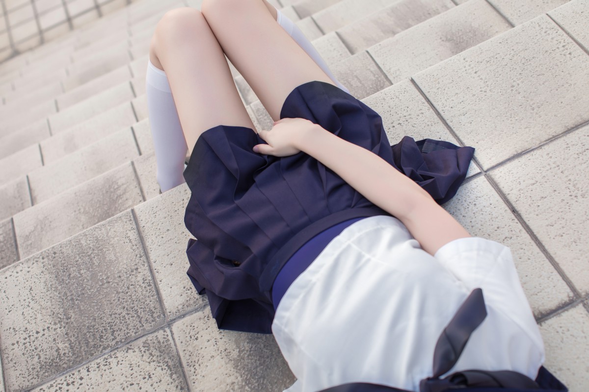 图片[12]-[Cosplay]雯妹不讲道理 – JK 白丝 死库水 – COSPLAY-小乔阁
