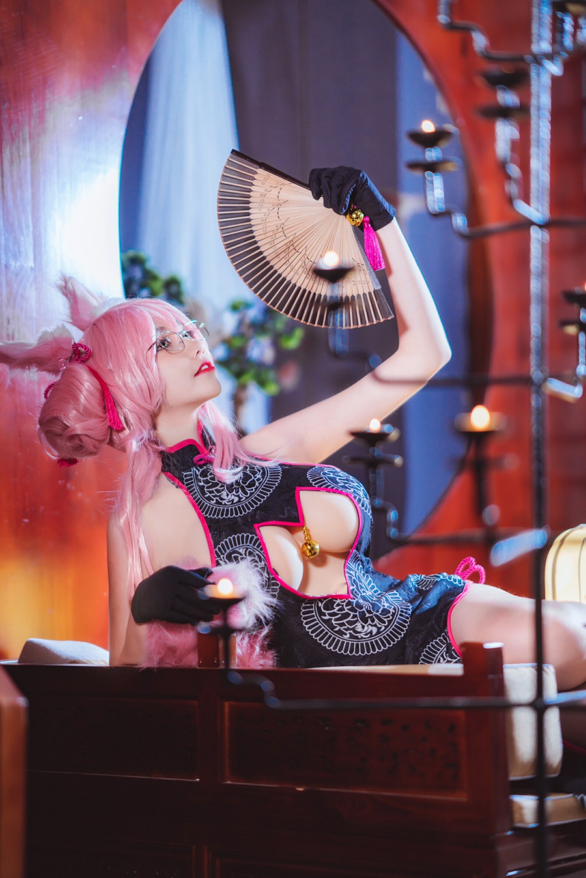 图片[2]-[Cosplay]南桃Momoko – 玉藻前旗袍 – COSPLAY-小乔阁
