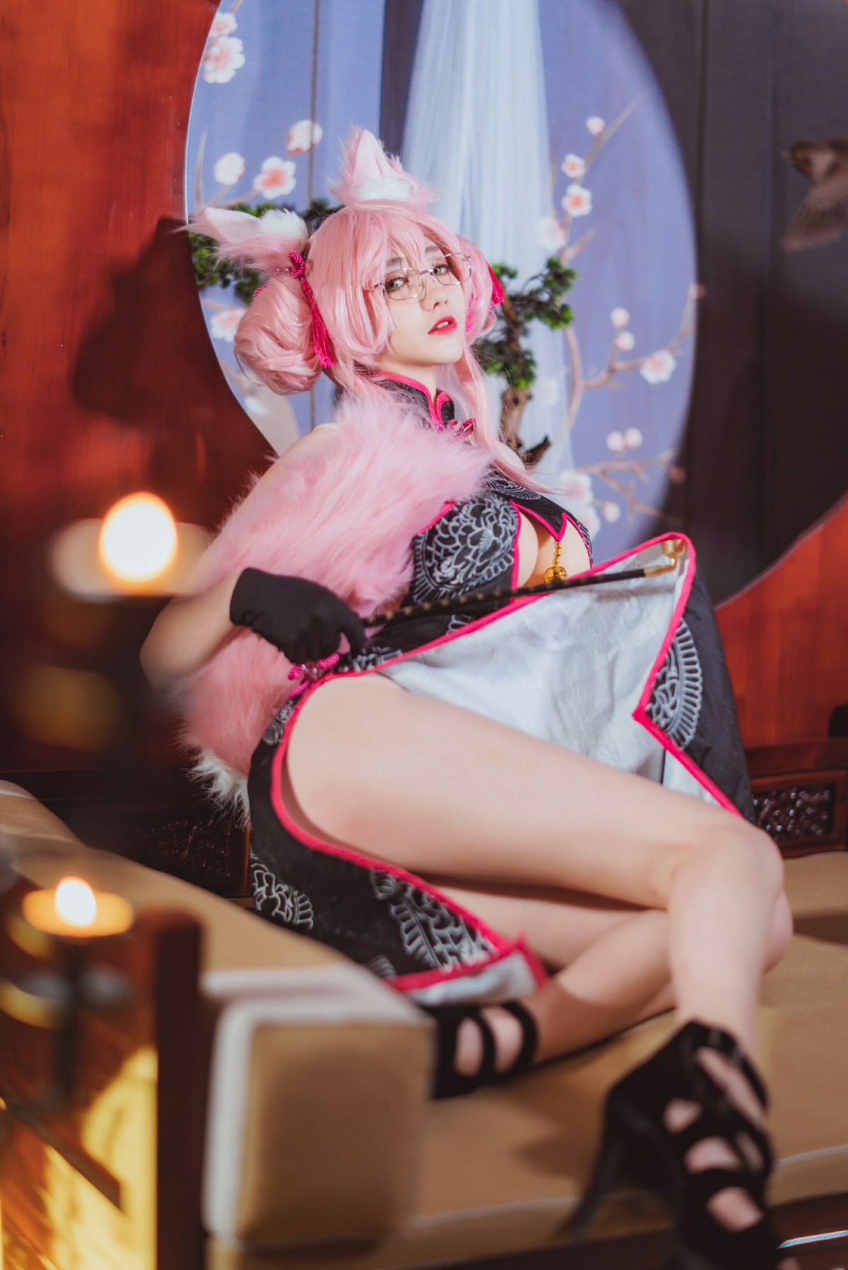图片[3]-[Cosplay]南桃Momoko – 玉藻前旗袍 – COSPLAY-小乔阁