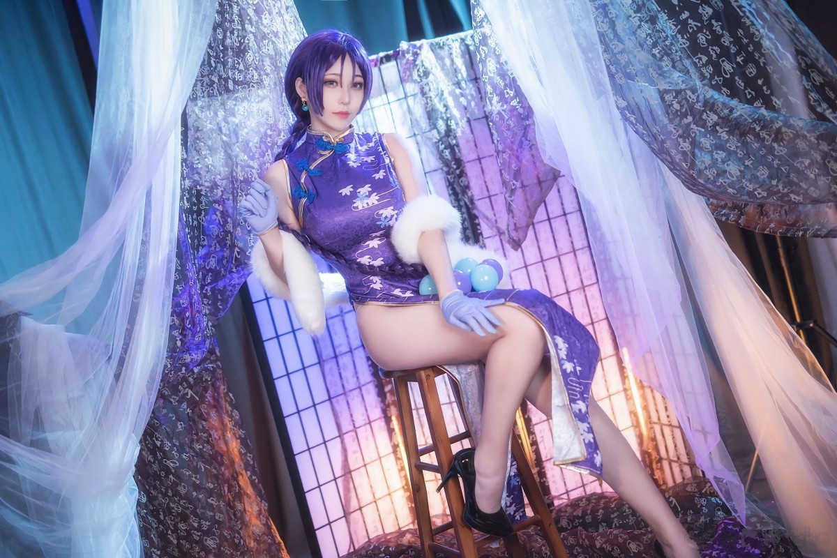图片[2]-[Cosplay]菌烨tako – FGO奶光旗袍 – COSPLAY-小乔阁