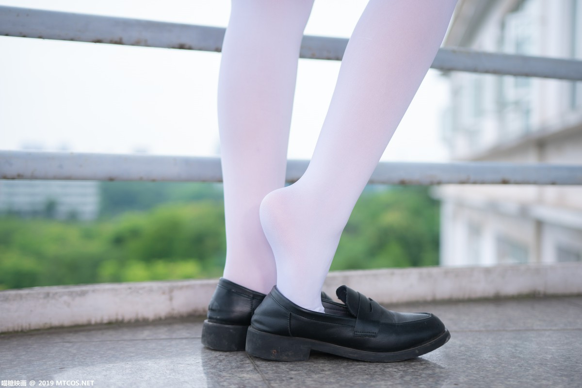 图片[6]-[喵糖映画]VOL.015 半度度度喵 白丝格子裙 – COSPLAY-小乔阁