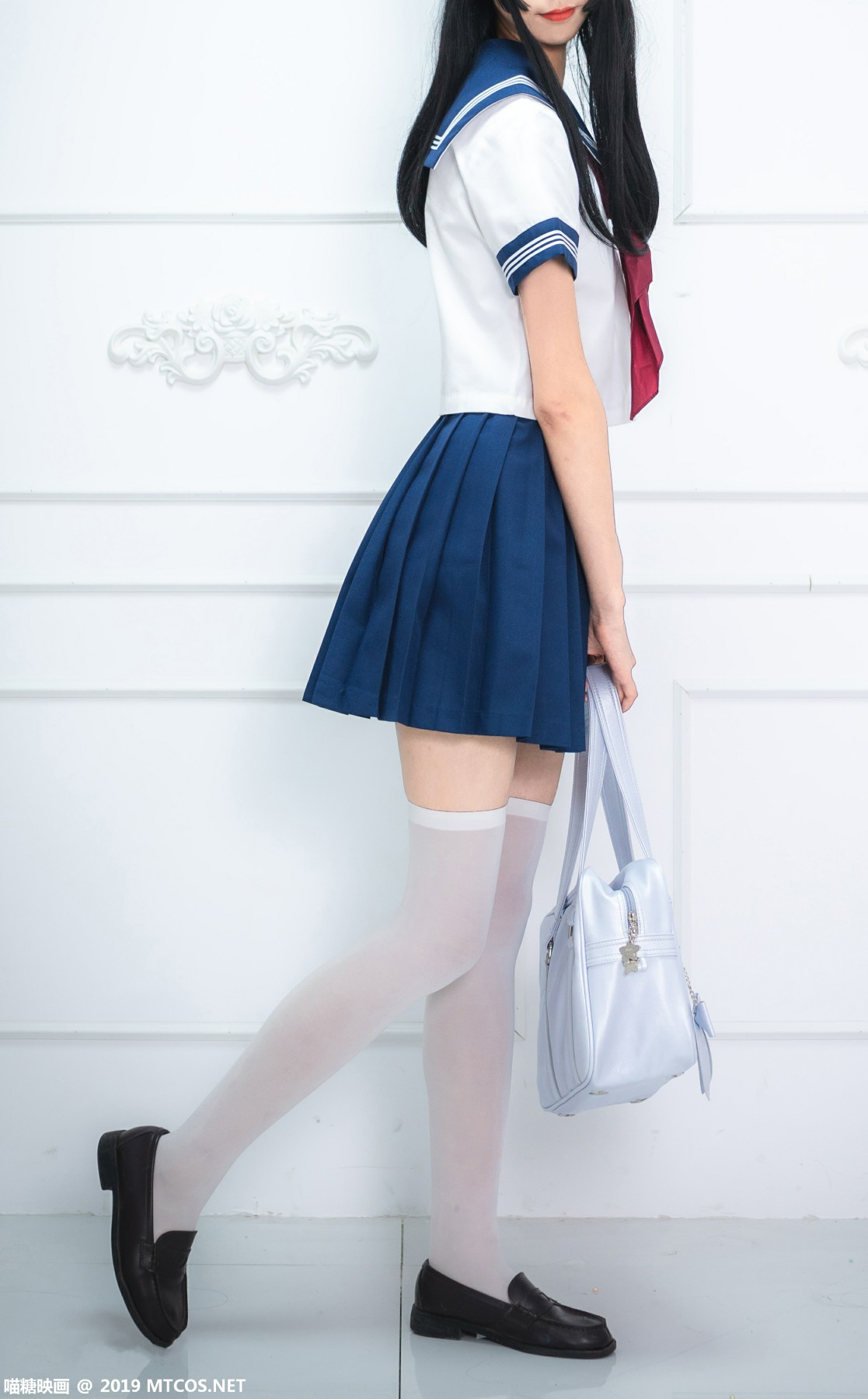 图片[5]-[喵糖映画]VOL.012 蓝白水手服 – COSPLAY-小乔阁