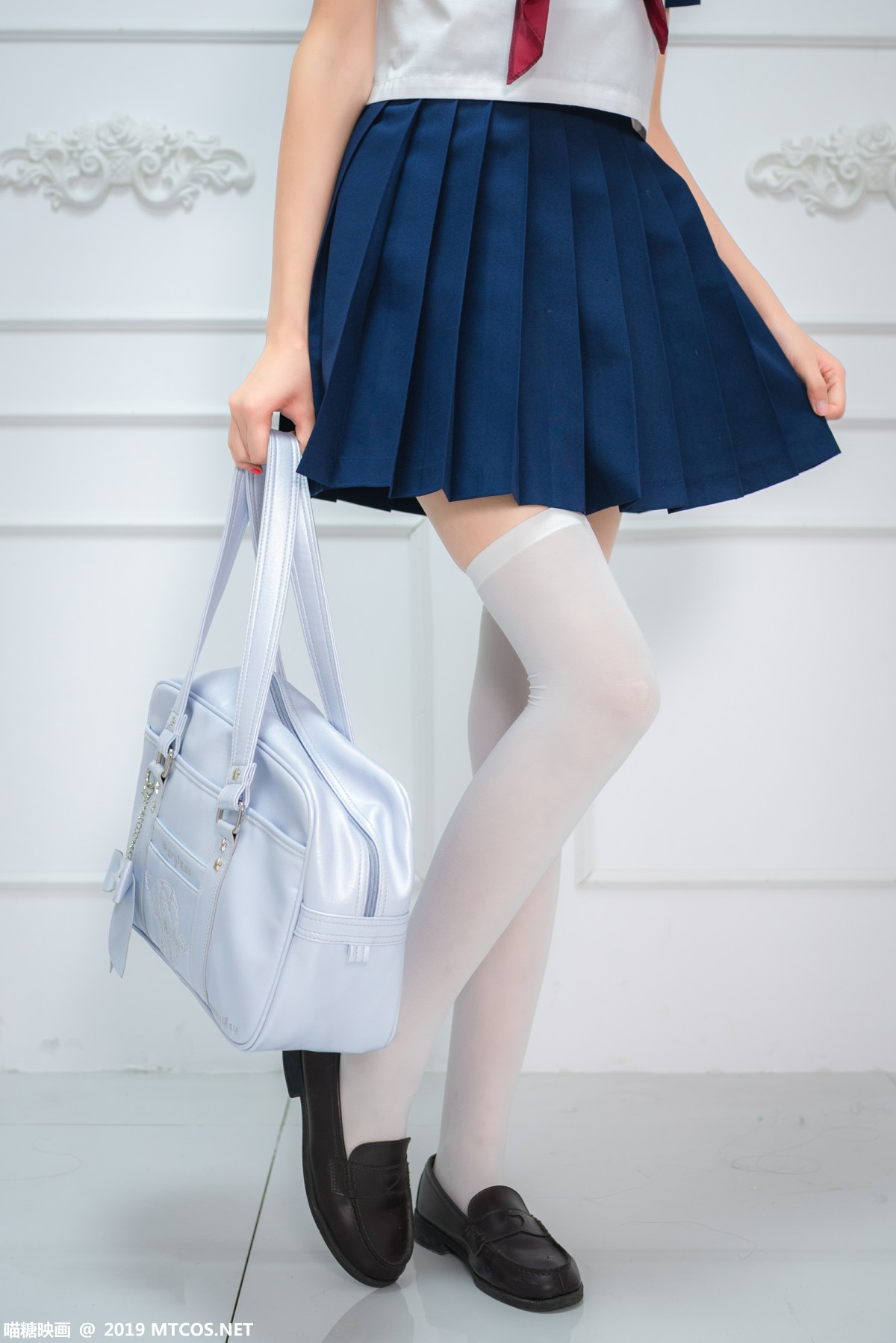 图片[8]-[喵糖映画]VOL.012 蓝白水手服 – COSPLAY-小乔阁