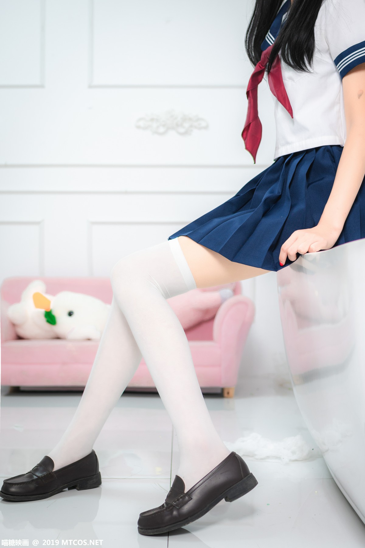 图片[14]-[喵糖映画]VOL.012 蓝白水手服 – COSPLAY-小乔阁