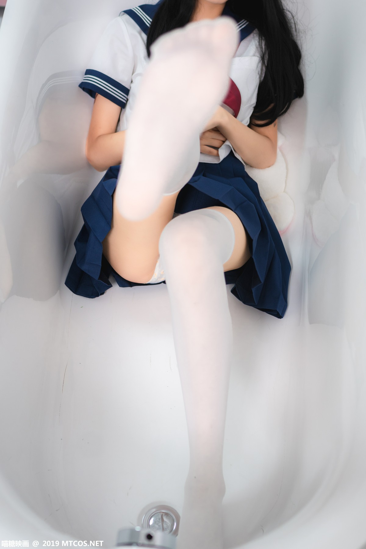 图片[15]-[喵糖映画]VOL.012 蓝白水手服 – COSPLAY-小乔阁