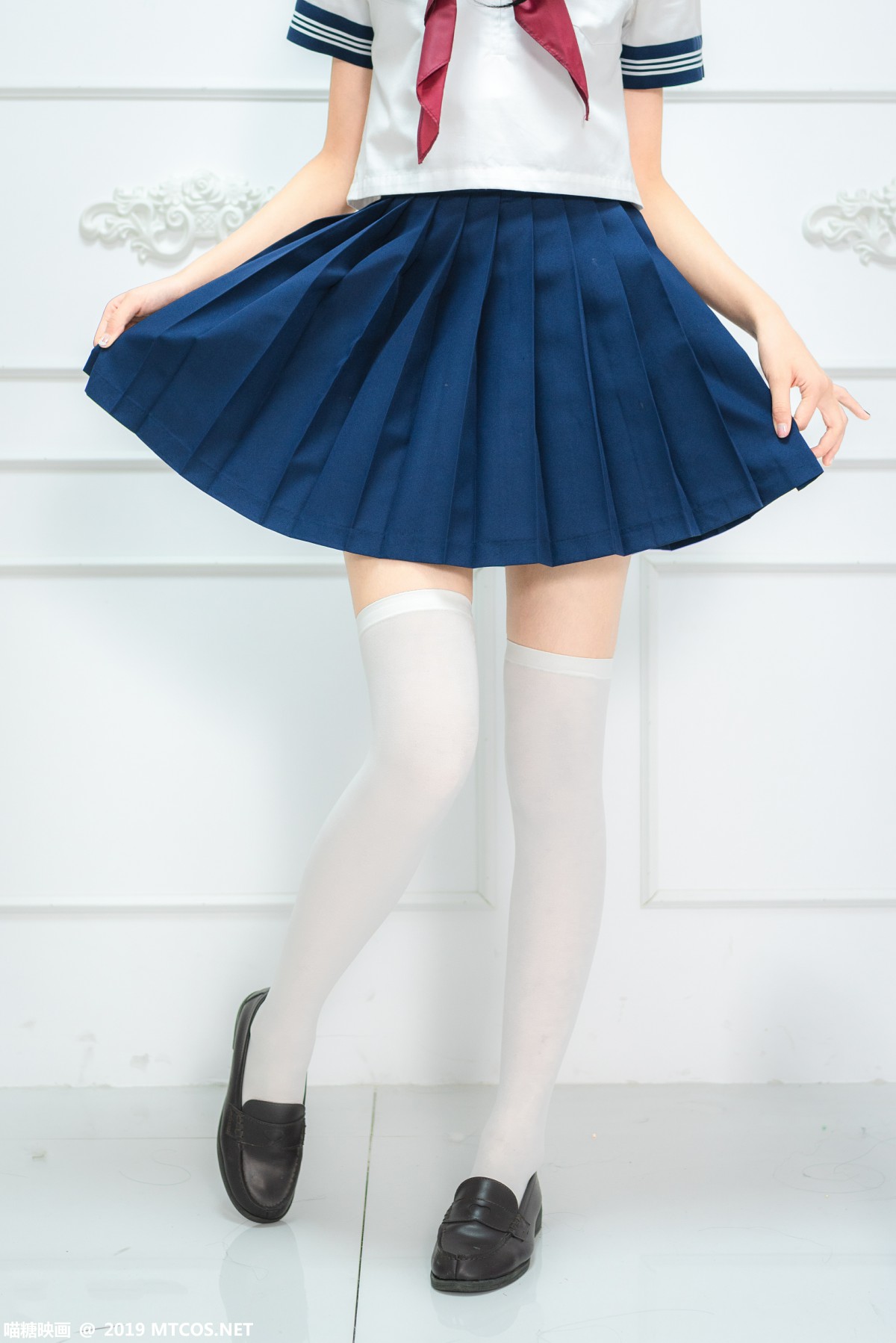 图片[22]-[喵糖映画]VOL.012 蓝白水手服 – COSPLAY-小乔阁