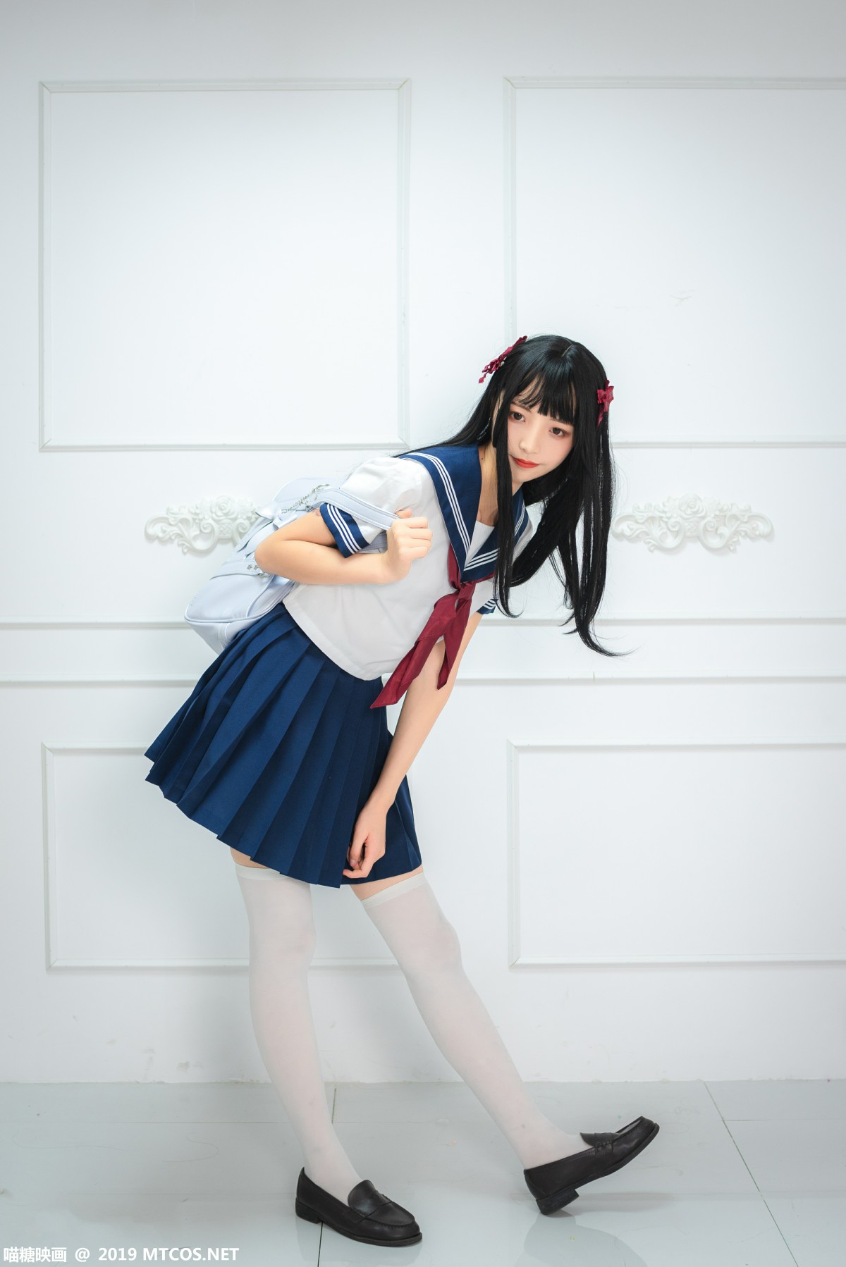图片[24]-[喵糖映画]VOL.012 蓝白水手服 – COSPLAY-小乔阁
