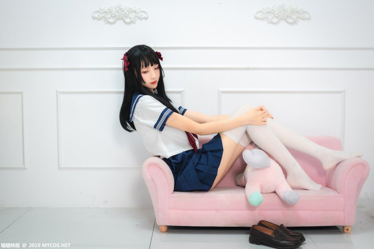 图片[29]-[喵糖映画]VOL.012 蓝白水手服 – COSPLAY-小乔阁