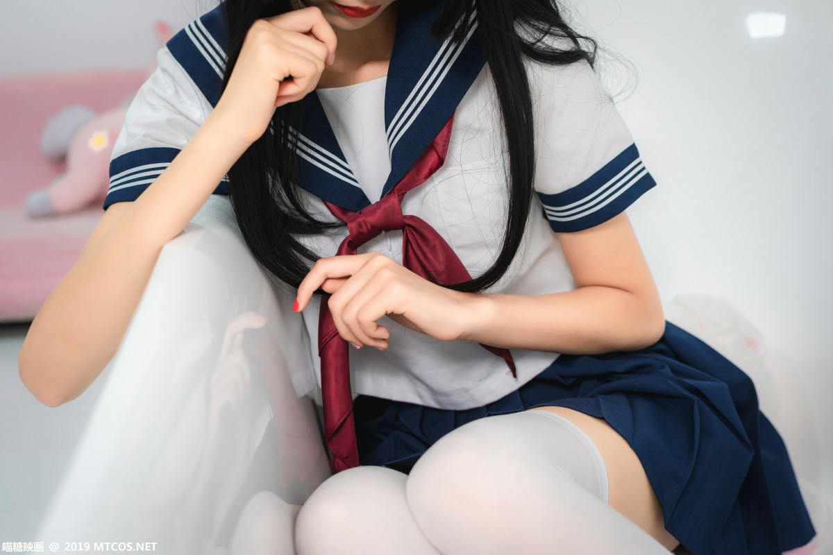 图片[42]-[喵糖映画]VOL.012 蓝白水手服 – COSPLAY-小乔阁