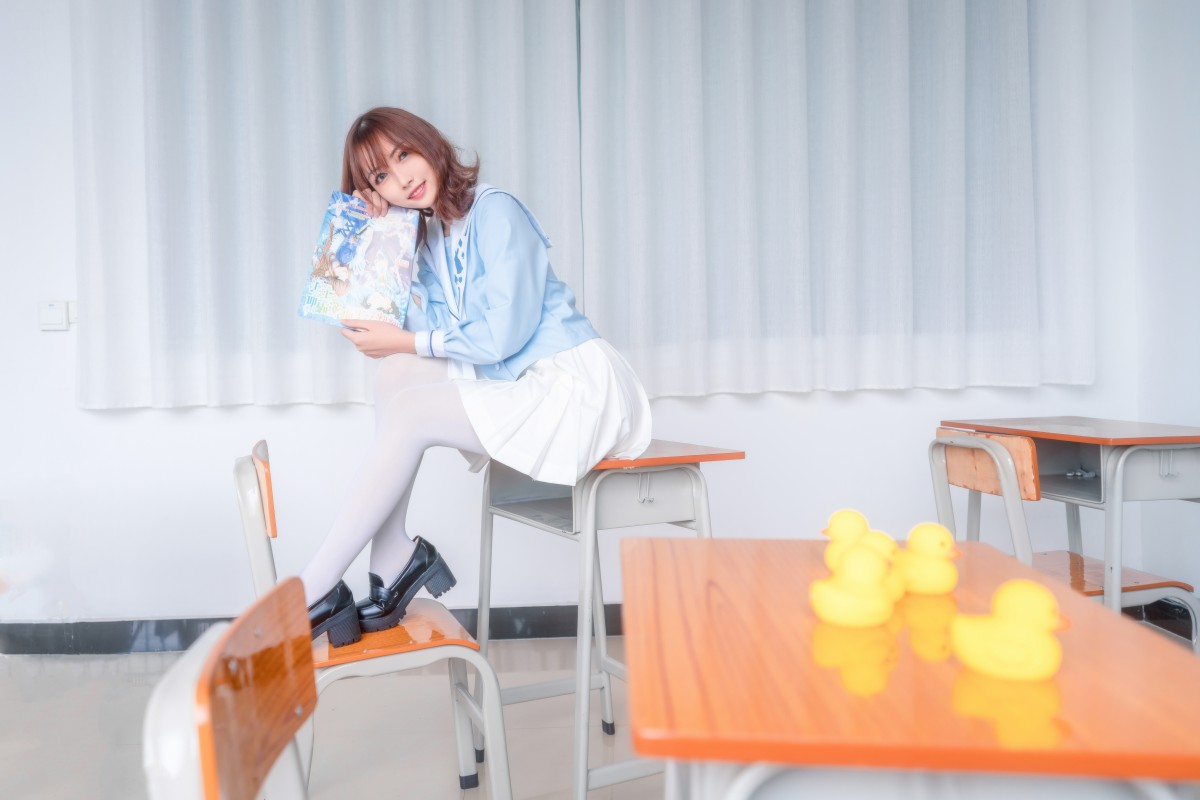 图片[5]-[喵糖映画]VOL.009 小黄鸭与白丝 – COSPLAY-小乔阁