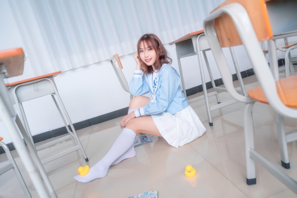 图片[14]-[喵糖映画]VOL.009 小黄鸭与白丝 – COSPLAY-小乔阁
