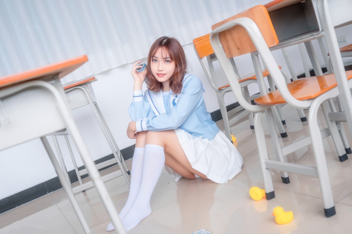 图片[24]-[喵糖映画]VOL.009 小黄鸭与白丝 – COSPLAY-小乔阁
