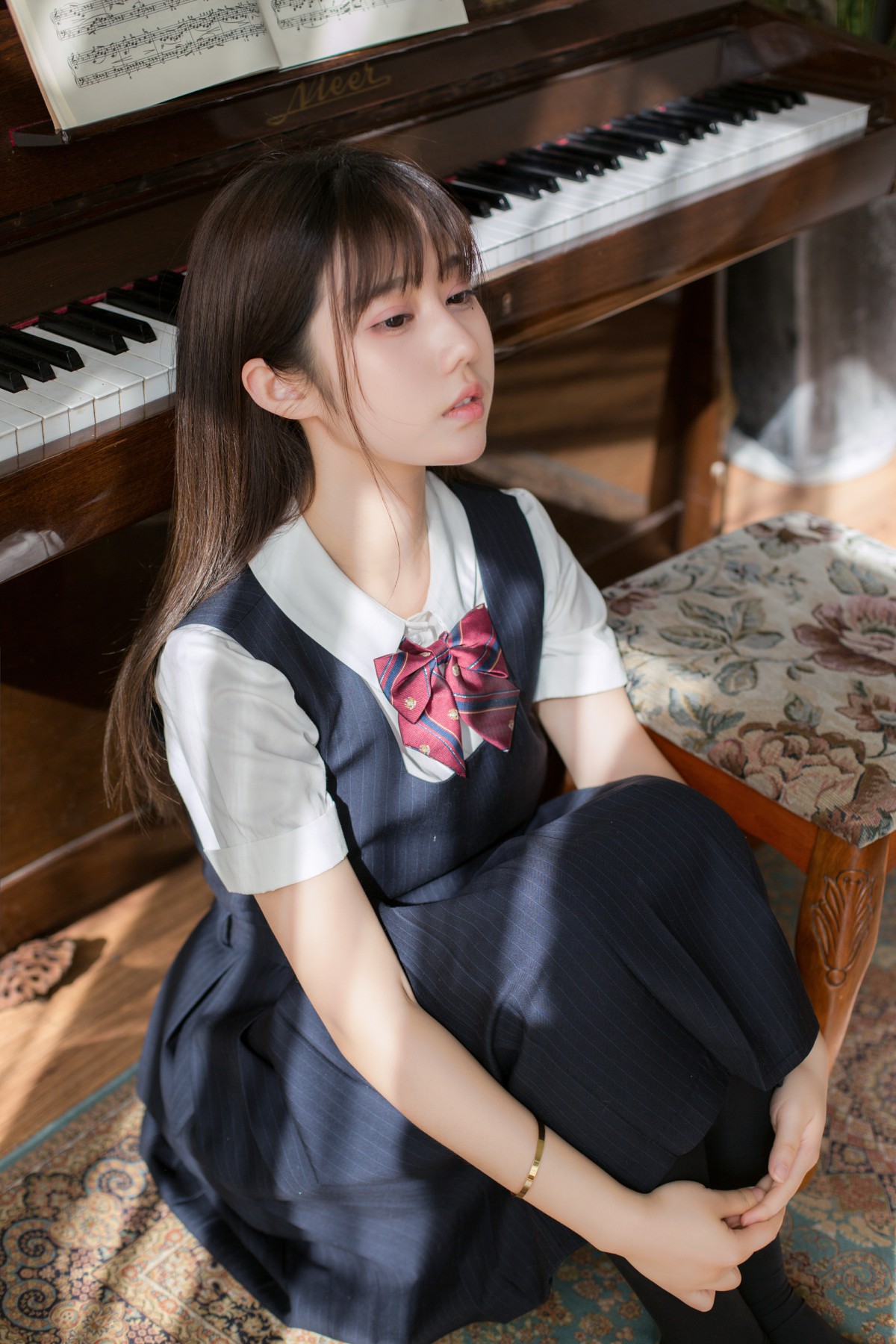 [喵糖映画]VOL.004 镜酱 文静学妹 – COSPLAY-小乔阁