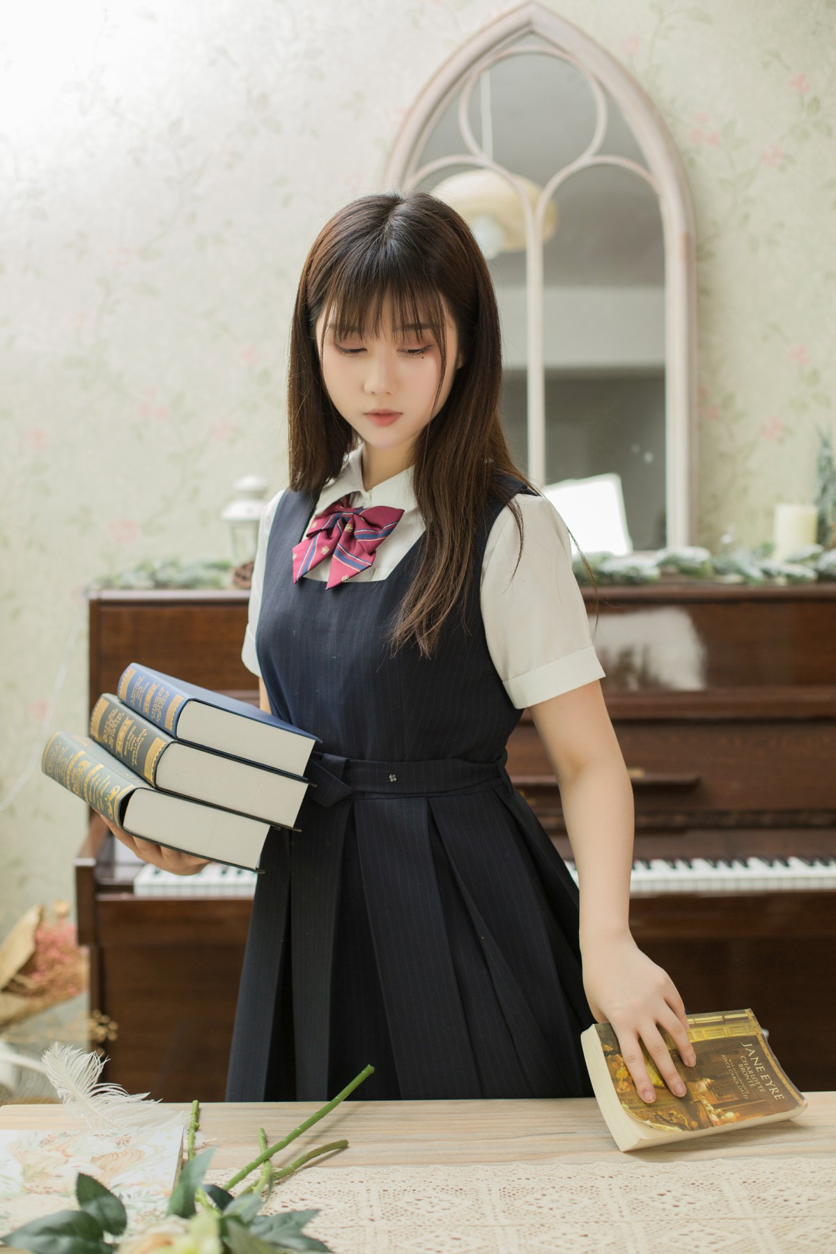图片[6]-[喵糖映画]VOL.004 镜酱 文静学妹 – COSPLAY-小乔阁