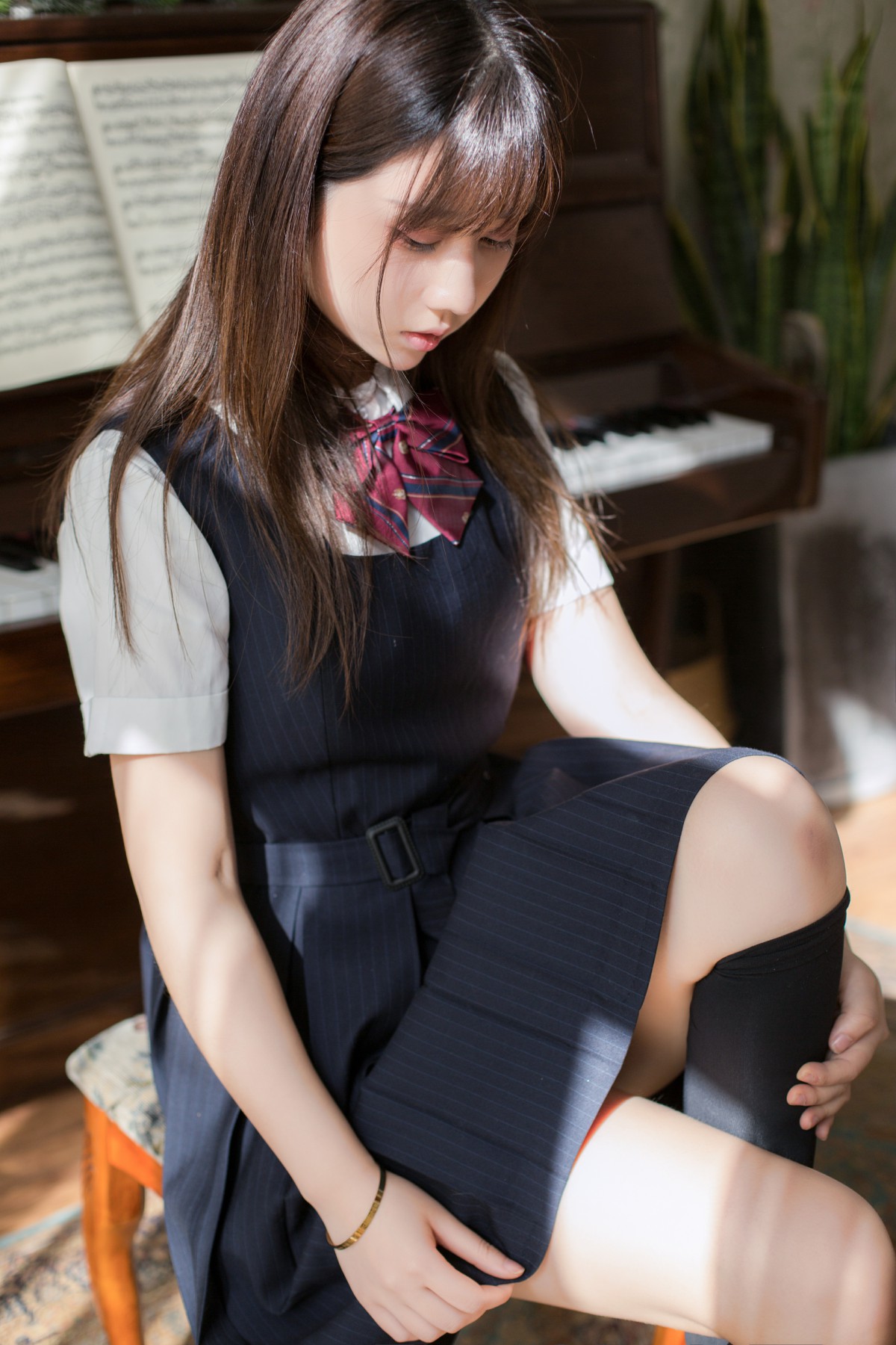 图片[35]-[喵糖映画]VOL.004 镜酱 文静学妹 – COSPLAY-小乔阁