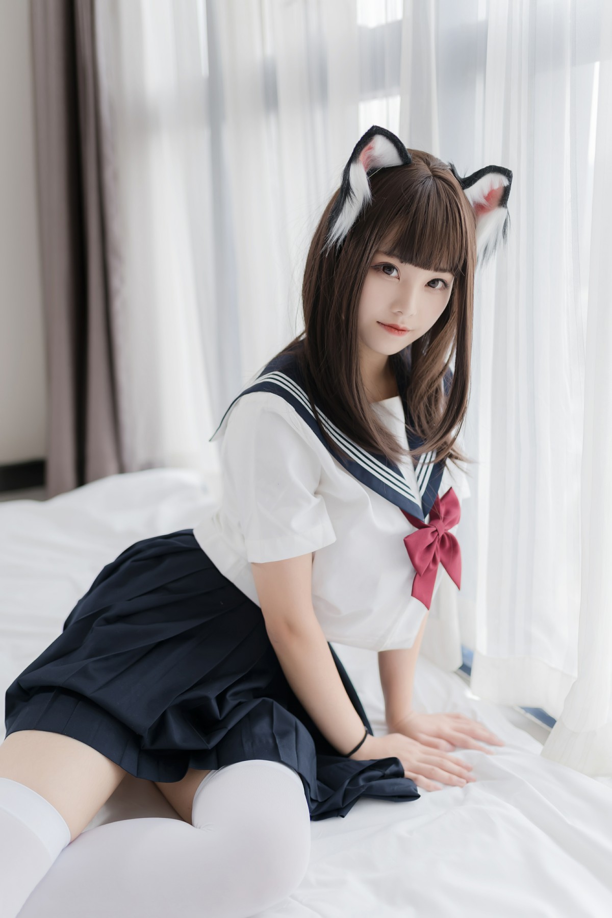 图片[3]-喵糖映画 VOL.002 JK白丝 – COSPLAY-小乔阁
