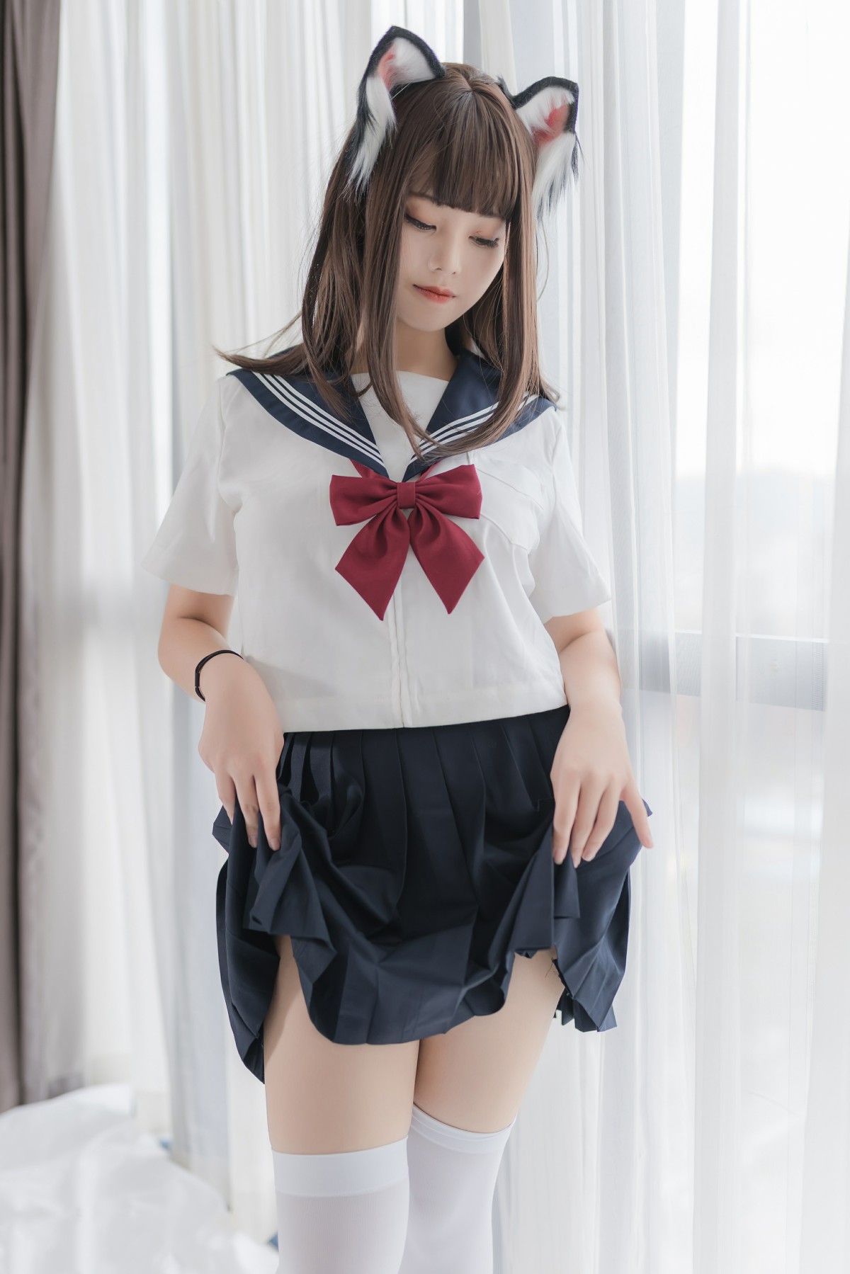 图片[13]-喵糖映画 VOL.002 JK白丝 – COSPLAY-小乔阁