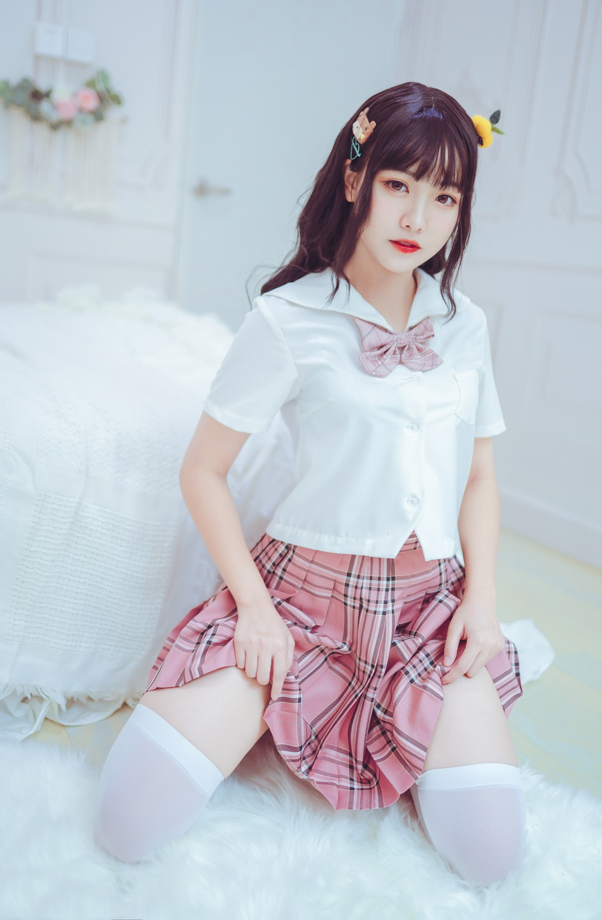 图片[2]-喵糖映画 VOL.001 过膝白丝 – COSPLAY-小乔阁
