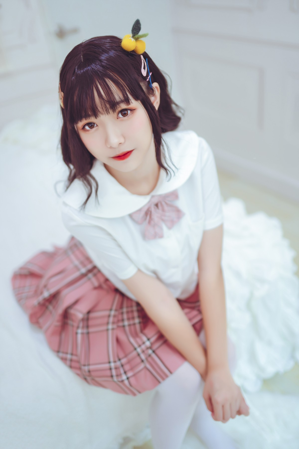 图片[4]-喵糖映画 VOL.001 过膝白丝 – COSPLAY-小乔阁