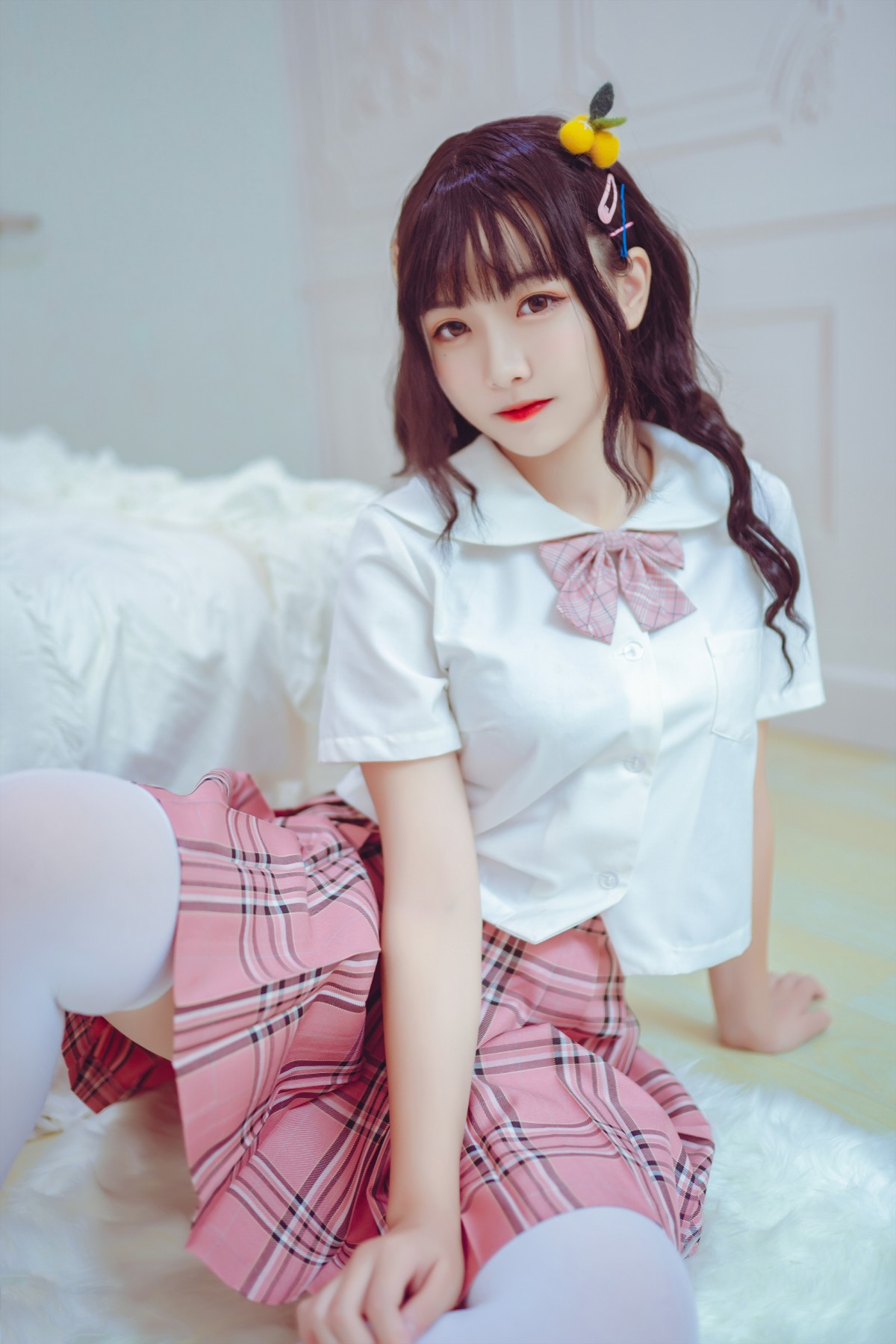 图片[23]-喵糖映画 VOL.001 过膝白丝 – COSPLAY-小乔阁