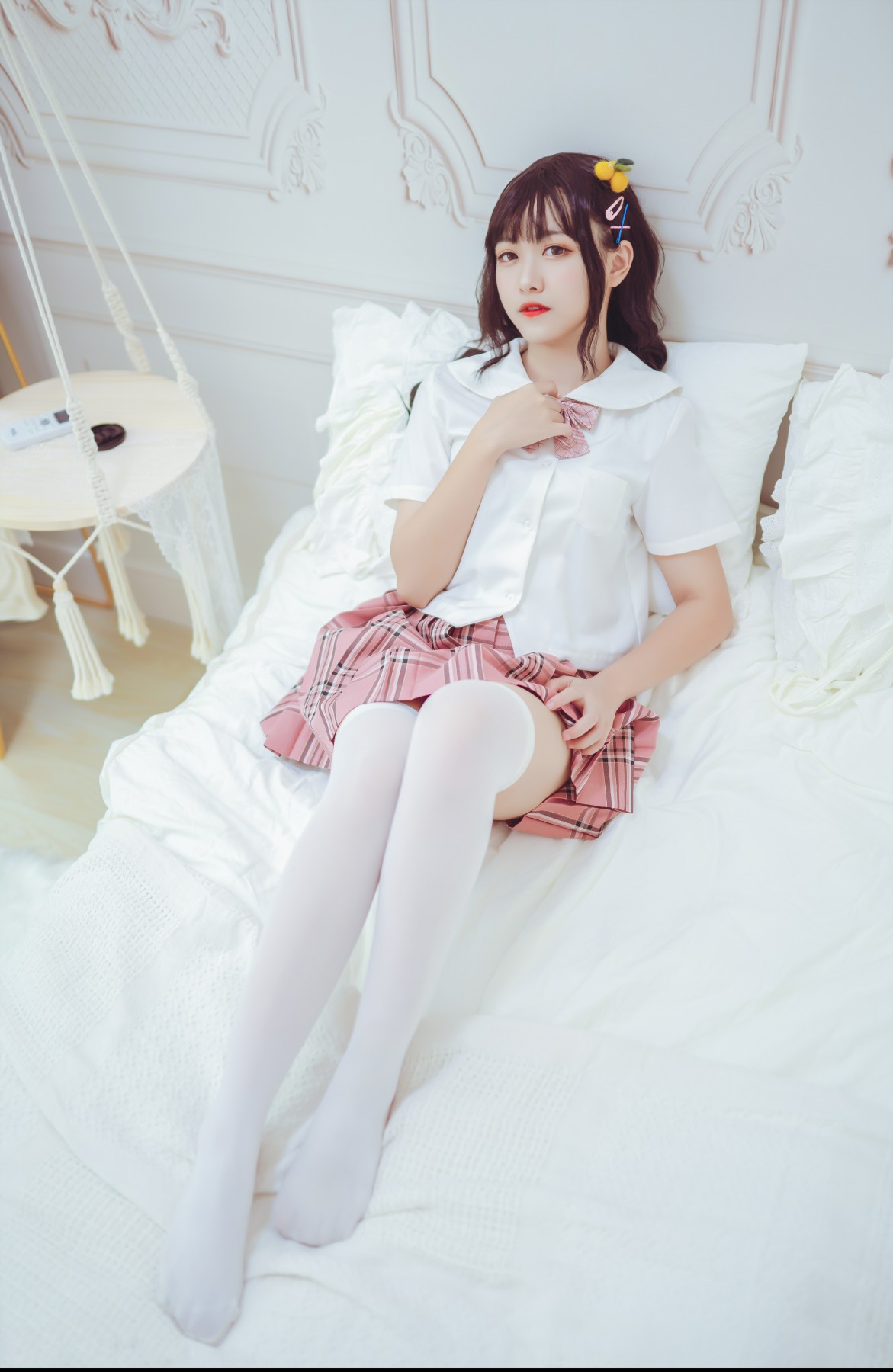 图片[26]-喵糖映画 VOL.001 过膝白丝 – COSPLAY-小乔阁