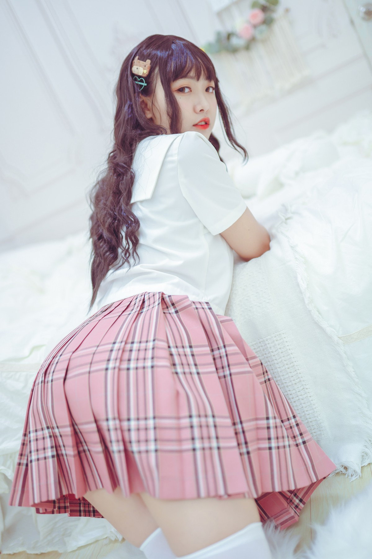 图片[40]-喵糖映画 VOL.001 过膝白丝 – COSPLAY-小乔阁