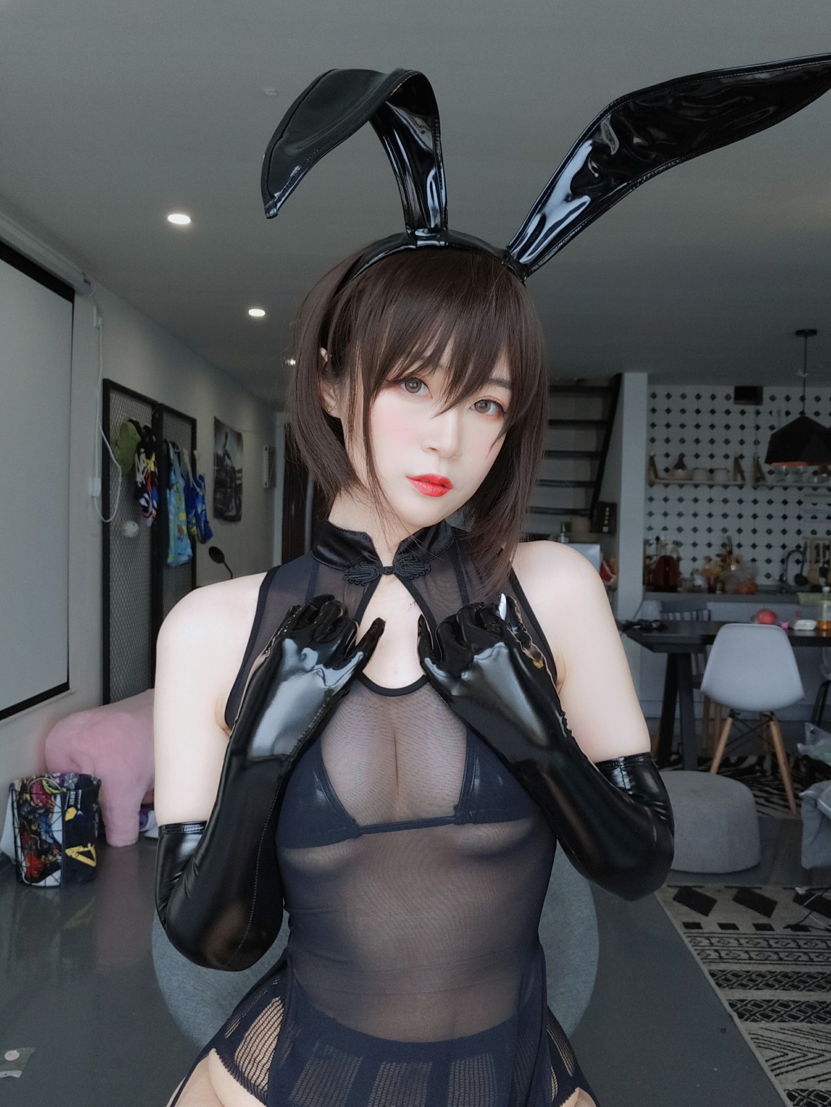 图片[6]-Coser小姐姐白银 – 透明旗袍 – COSPLAY-小乔阁