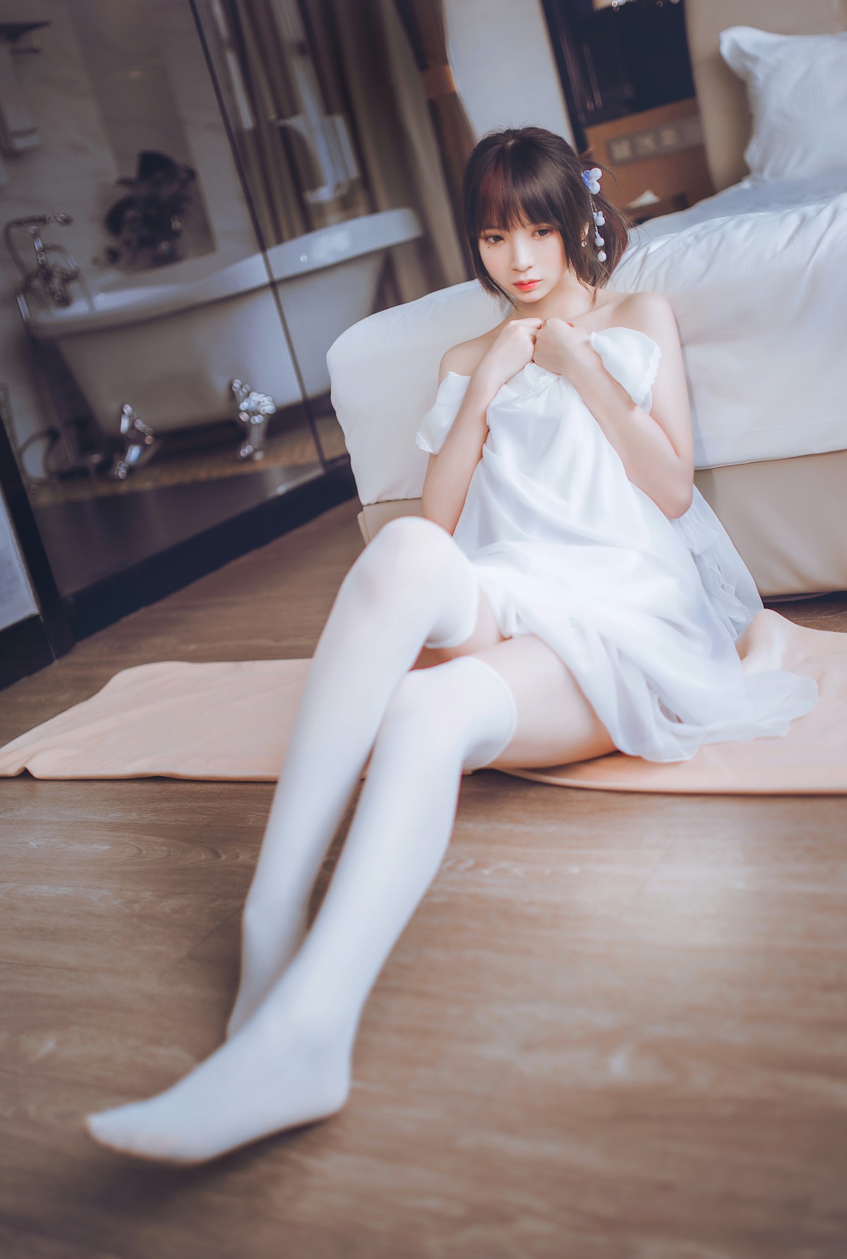 图片[17]-[Cosplay]疯猫ss – 睡衣与浴室的水手服 – COSPLAY-小乔阁