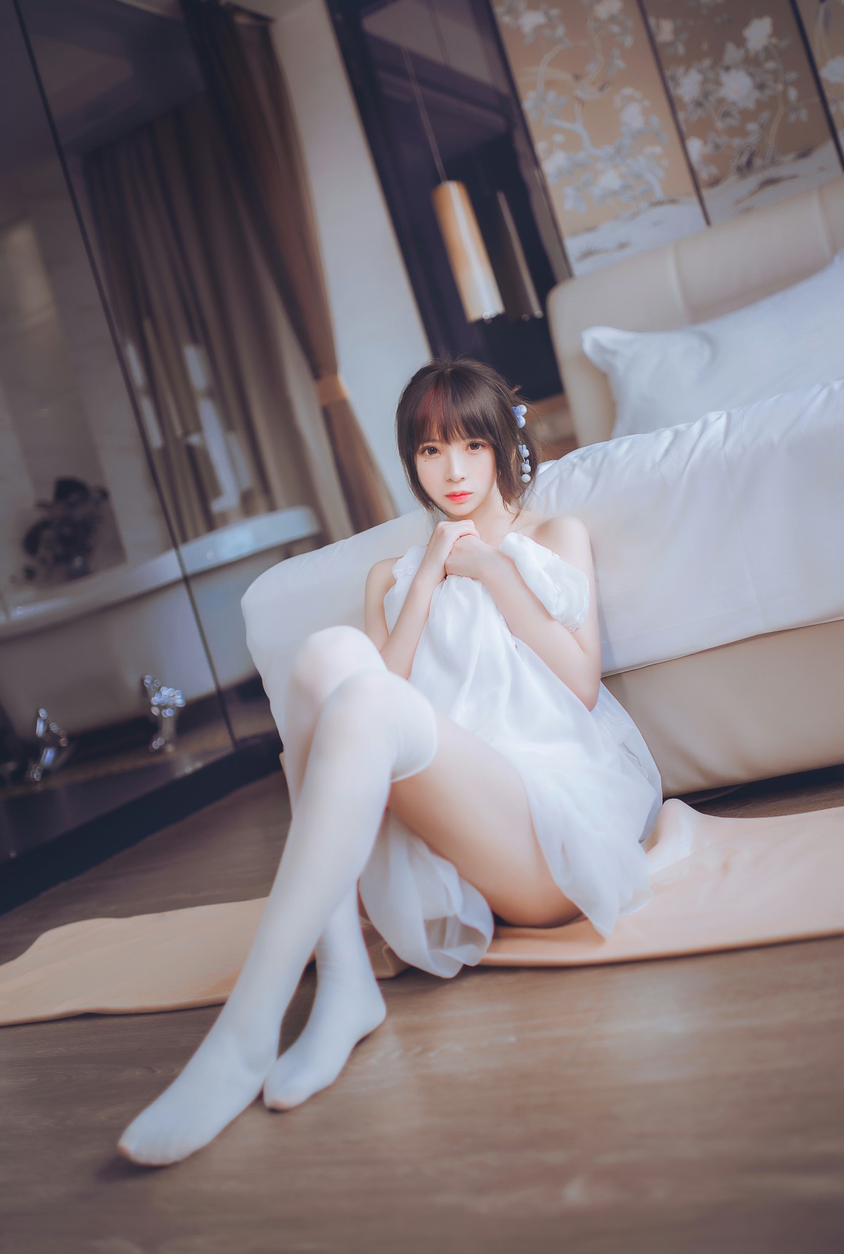 图片[19]-[Cosplay]疯猫ss – 睡衣与浴室的水手服 – COSPLAY-小乔阁