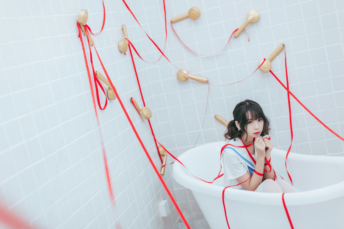 图片[27]-[Cosplay]疯猫ss – 睡衣与浴室的水手服 – COSPLAY-小乔阁