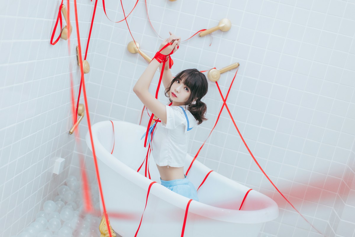 图片[29]-[Cosplay]疯猫ss – 睡衣与浴室的水手服 – COSPLAY-小乔阁