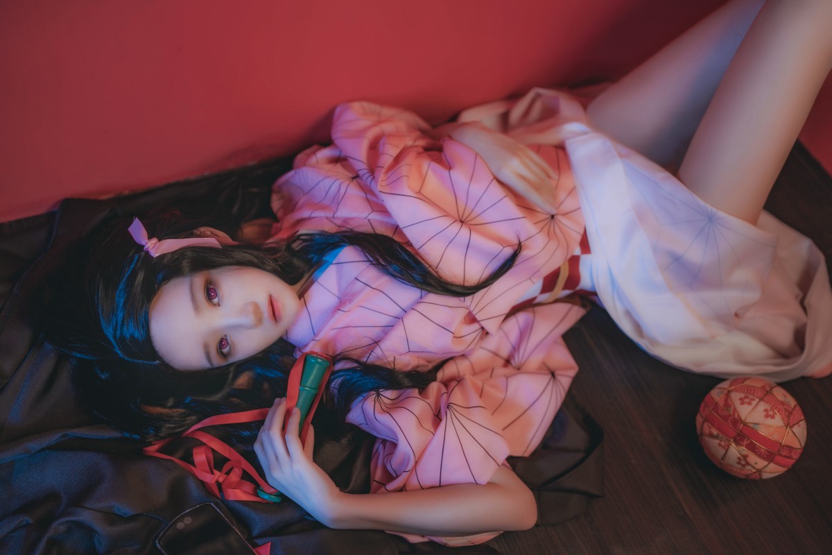 图片[2]-[Cosplay]桜桃喵 – 灶门祢豆子 – COSPLAY-小乔阁