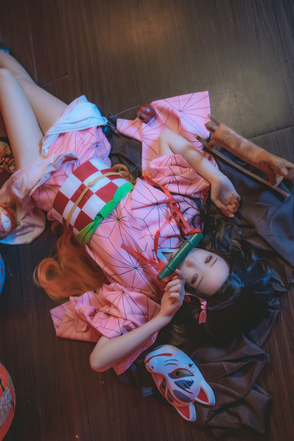 图片[7]-[Cosplay]桜桃喵 – 灶门祢豆子 – COSPLAY-小乔阁