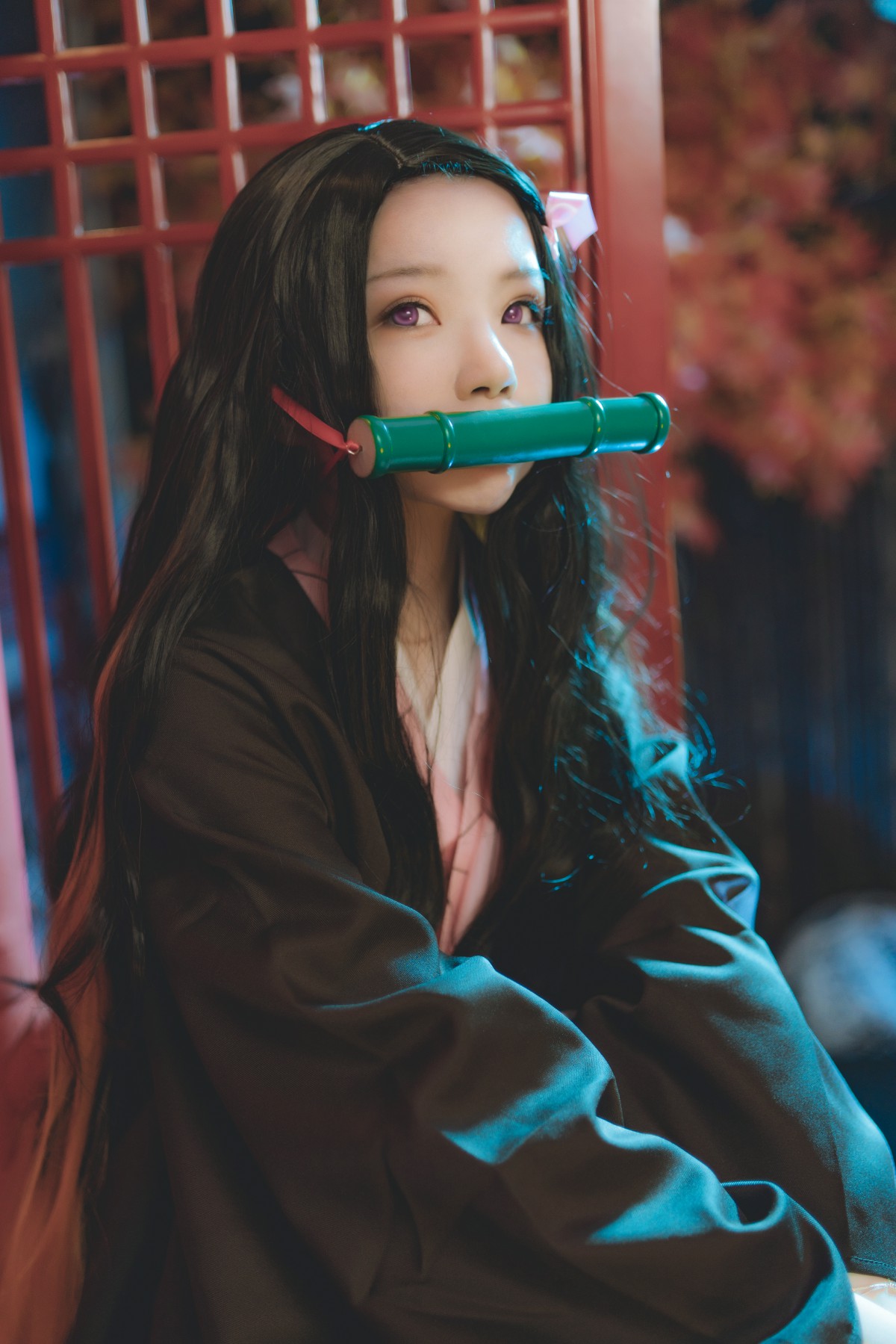 图片[9]-[Cosplay]桜桃喵 – 灶门祢豆子 – COSPLAY-小乔阁
